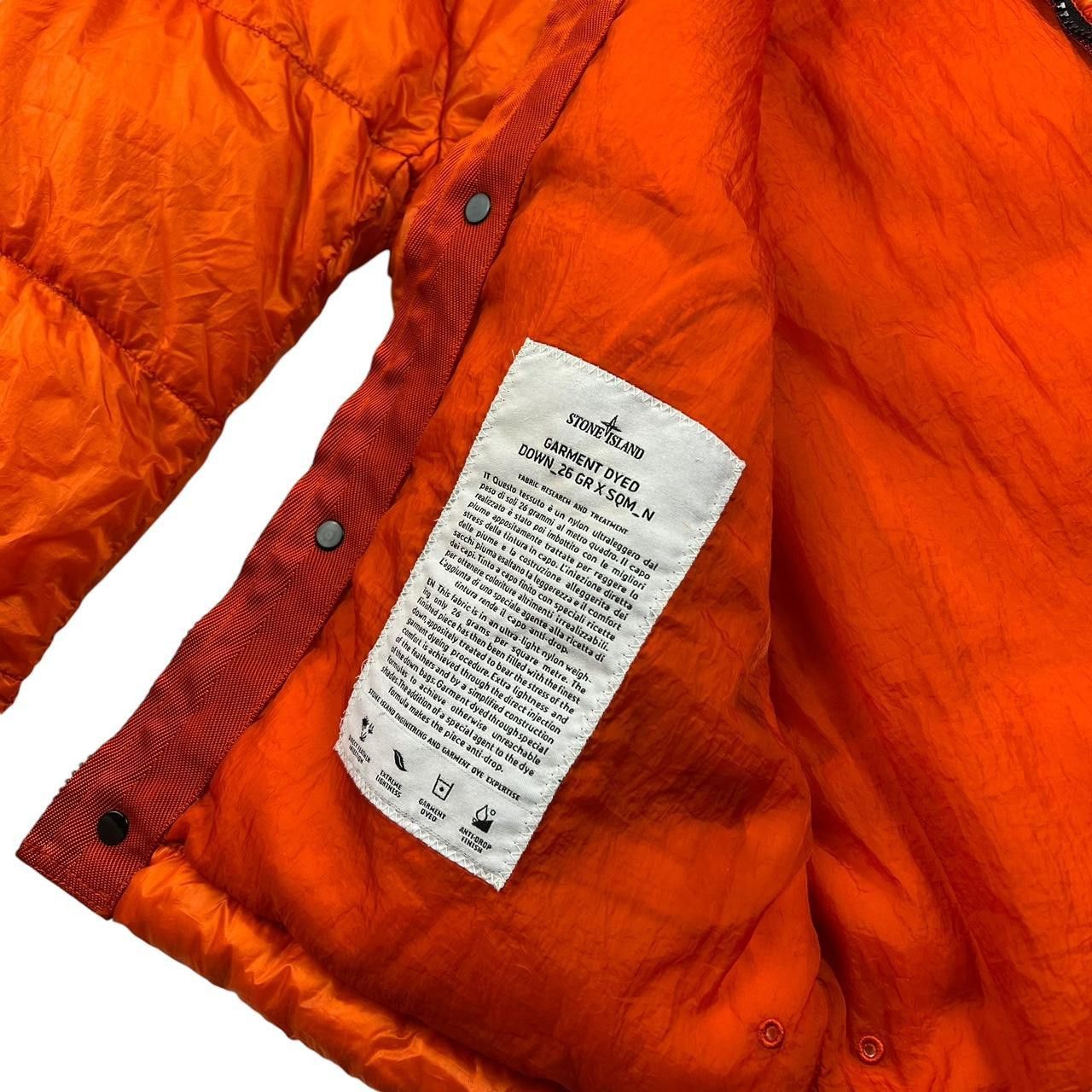 Stone Island Stone Island Orange Garment Dyed Down Puffer Jacket - Small Size US S / EU 44-46 / 1 - 7 Thumbnail