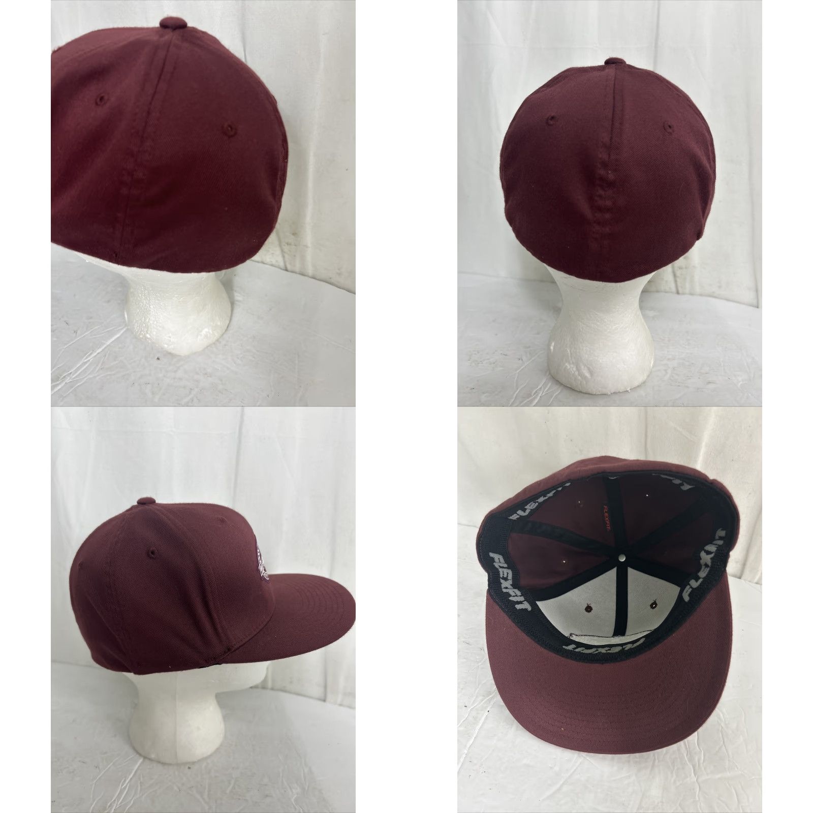 Vans Vans Off The Wall Baseball Hat Mens M Maroon Adjustable Cap Flex Size ONE SIZE - 8 Thumbnail