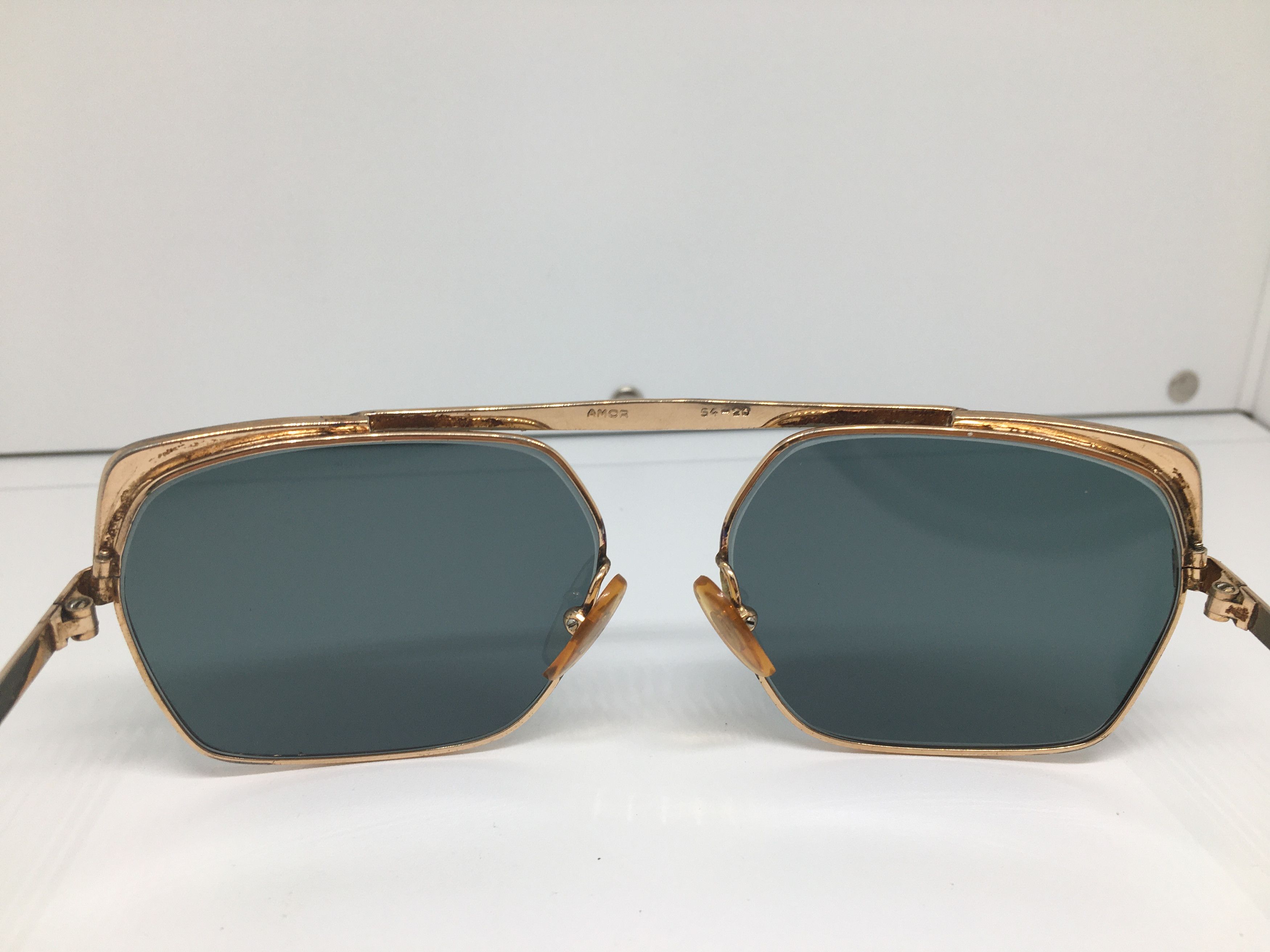 Vintage Vinatge Amor Gold ROCKABILLY sunglasses Frame France Size ONE SIZE - 5 Thumbnail