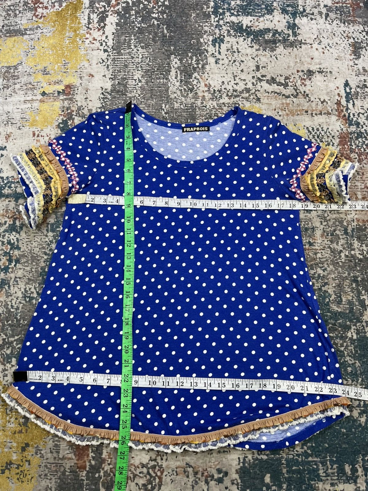 Frapbois Issey Miyake Frapbois Polka Dot Multi Lace Tape Top Size XS / US 0-2 / IT 36-38 - 8 Thumbnail