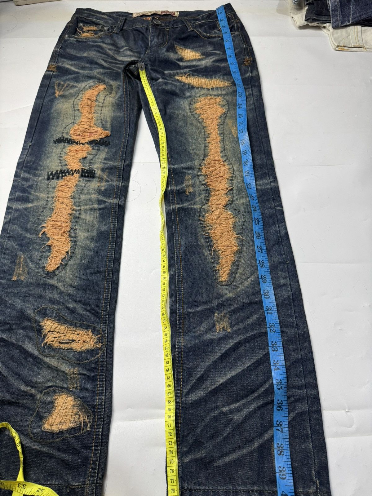 PPFM Japanese TuoGu Denim Distressed Styled Size US 29 - 8 Thumbnail