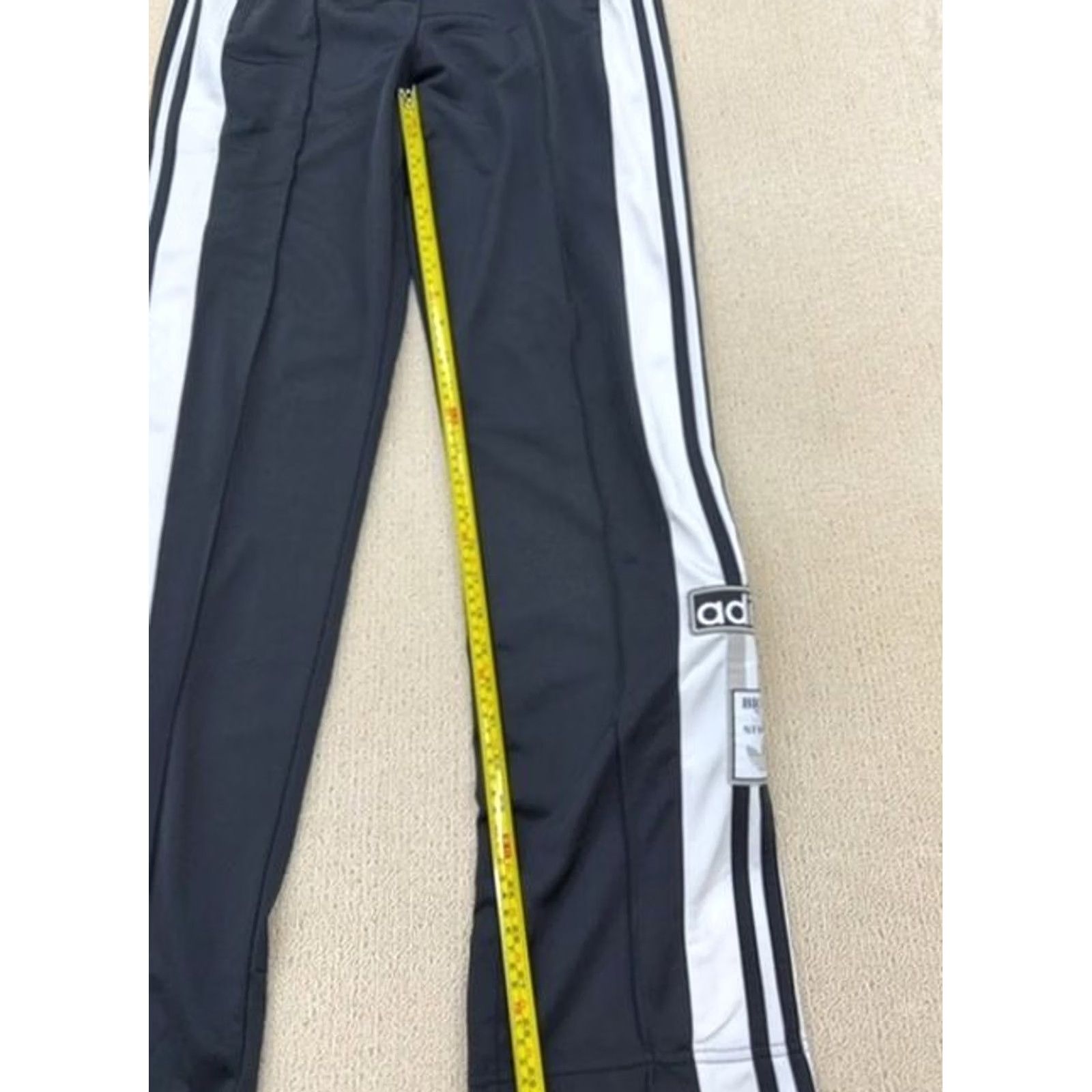 Adidas Adidas 3-Stripes Navy Track Pants S Polyester Striped Unisex Shirt Size US 29 - 7 Thumbnail