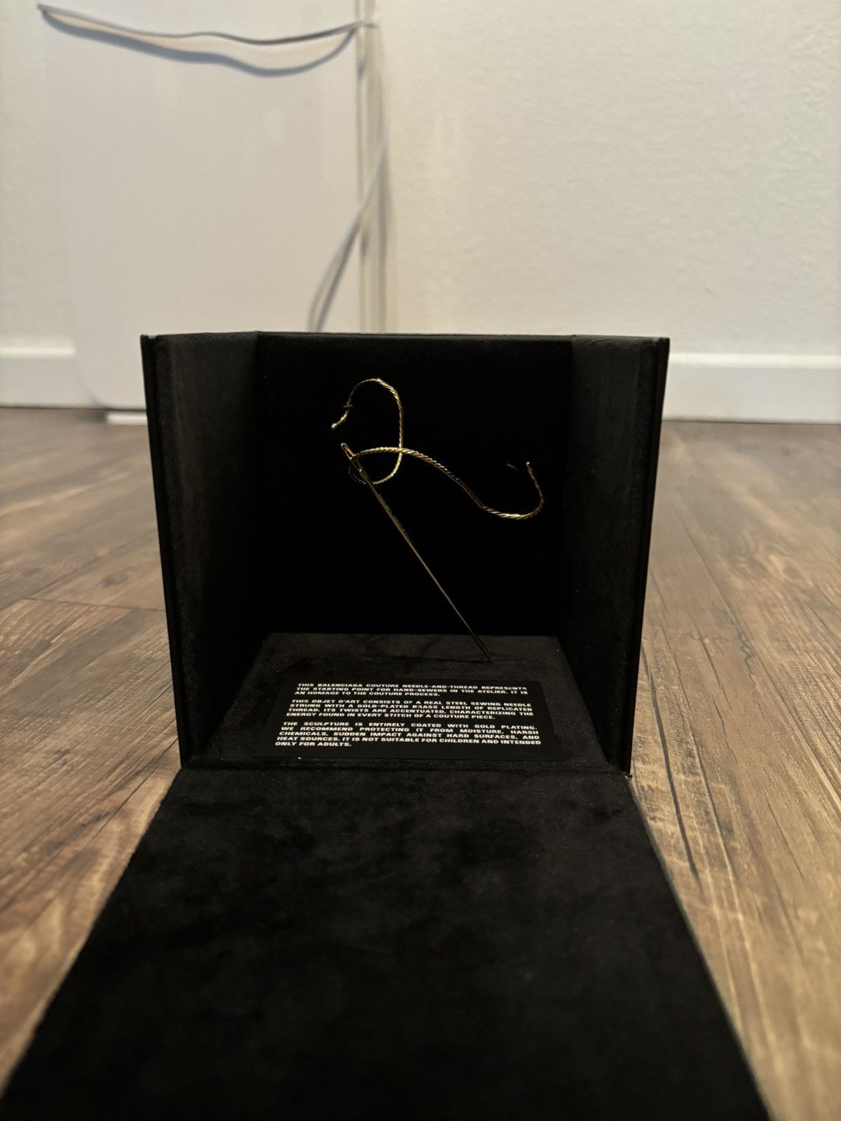 image of Balenciaga Couture Needle And Thread in Black, Men's
