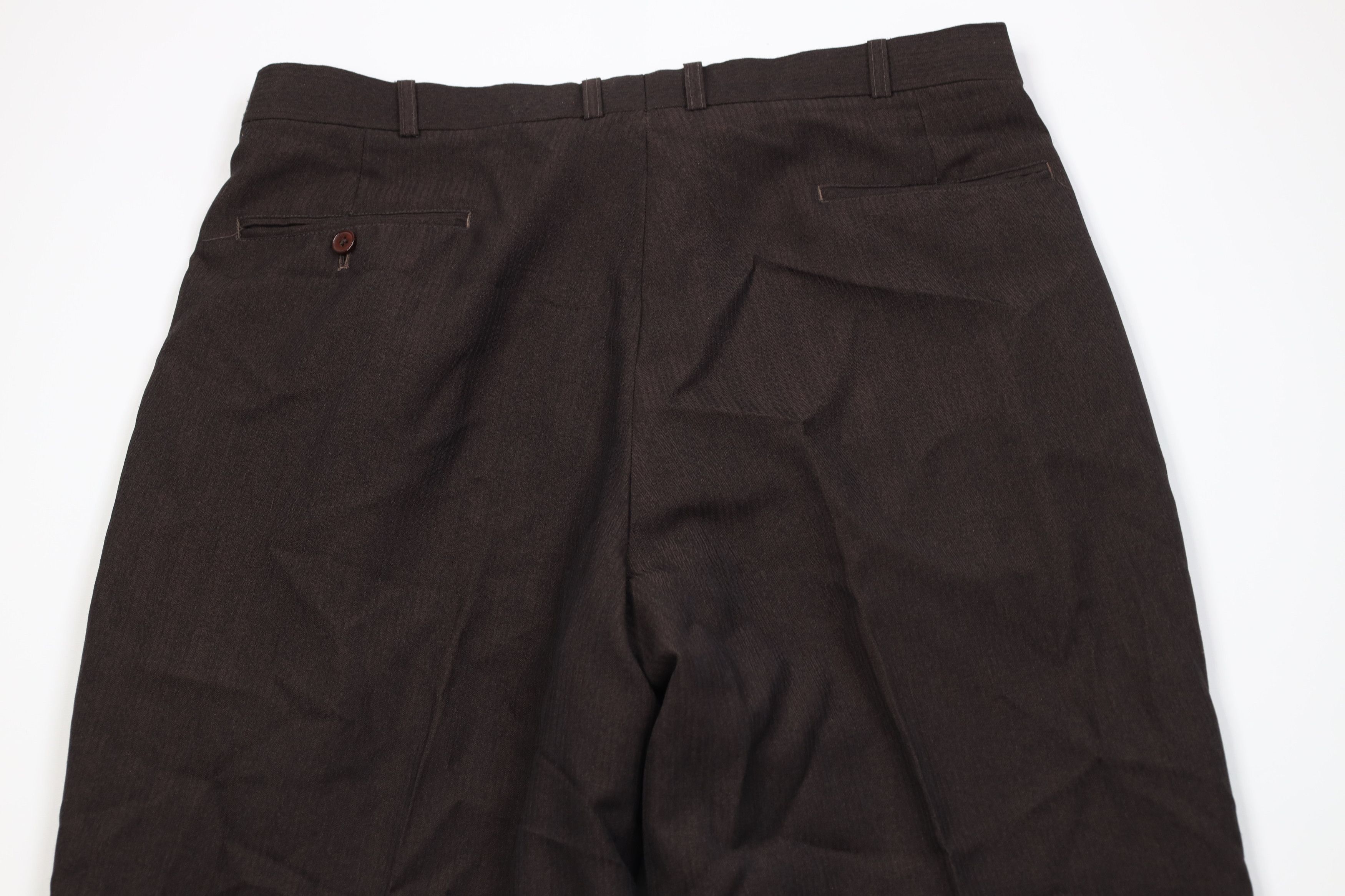 Vintage Vintage 90s Streetwear Knit Wide Leg Chino Pants Brown Size US 38 / EU 54 - 10 Thumbnail