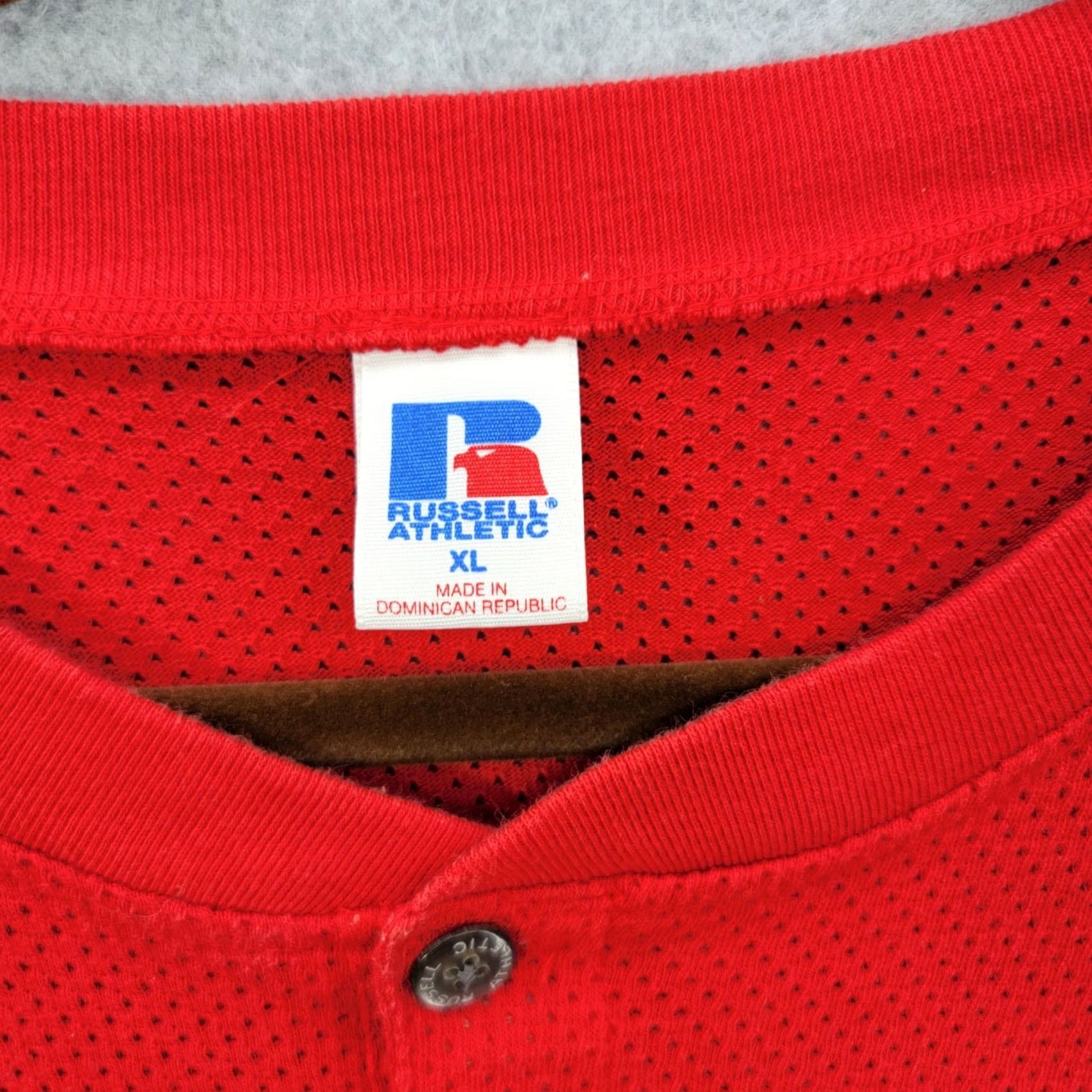 Russell Athletic VINTAGE Russell Athletic Baseball Shirt adult xl Red Northwest jersey polo 90s Mens Size US XL / EU 56 / 4 - 4 Thumbnail