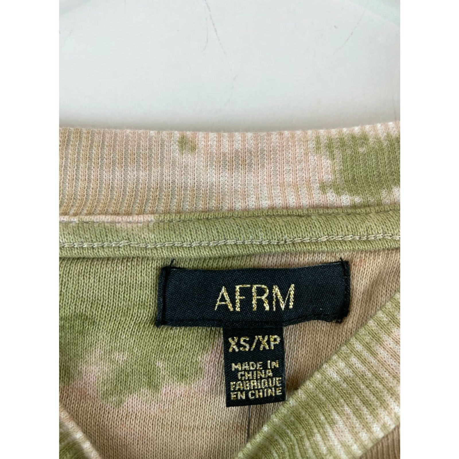 Vintage AFRM Sweatshirt Women’s XS Pink Green Tie Dye Crewneck Long Sleeve NWT Size XS / US 0-2 / IT 36-38 - 5 Thumbnail