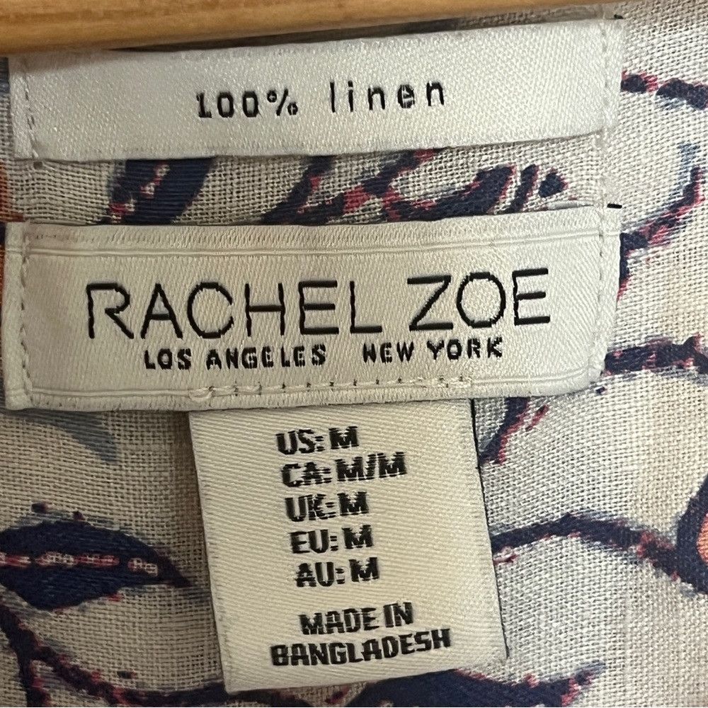 Rachel Zoe Rachel Zoe Linen The Punisher Button Down Shirt Medium Size M / US 6-8 / IT 42-44 - 5 Thumbnail