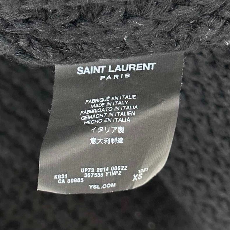 Saint Laurent Paris Saint Laurent Paris Studded Cardigan Woven with Thick Threa Size US XS / EU 42 / 0 - 6 Thumbnail
