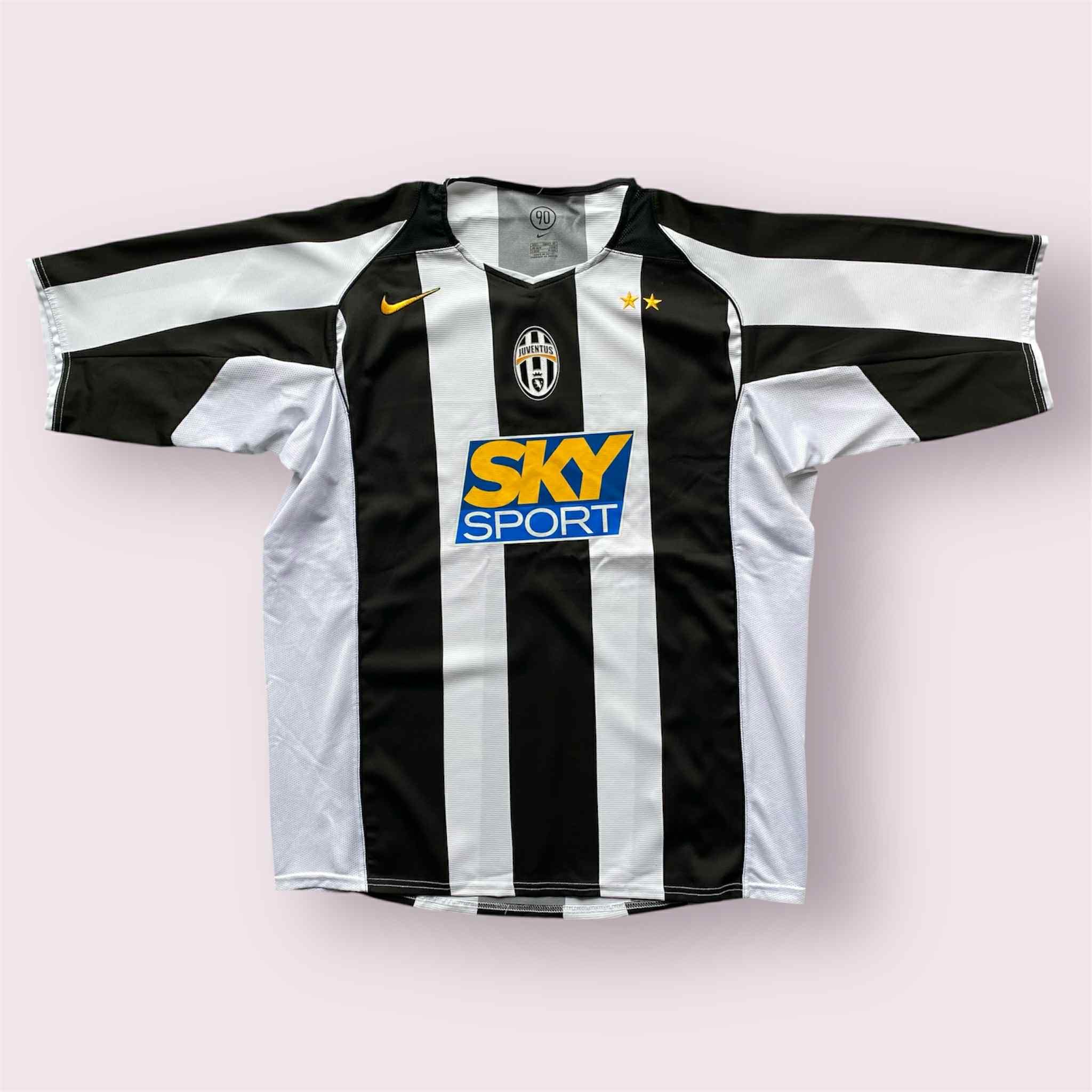 Nike Nike Juventus FC Home 2004-2005 Italy Football Sky Sport Size US L / EU 52-54 / 3 - 1 Thumbnail