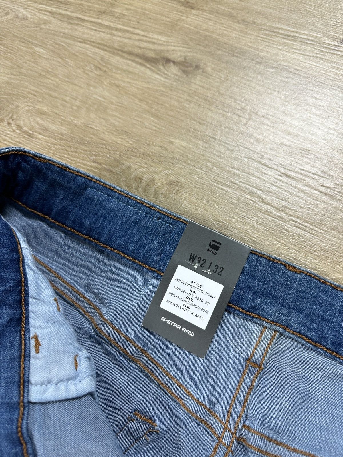G-Star NEW🏷️ G-Star Raw 3301 Deconstructed Skinny Denim Jeans Size US 32 / EU 48 - 6 Thumbnail
