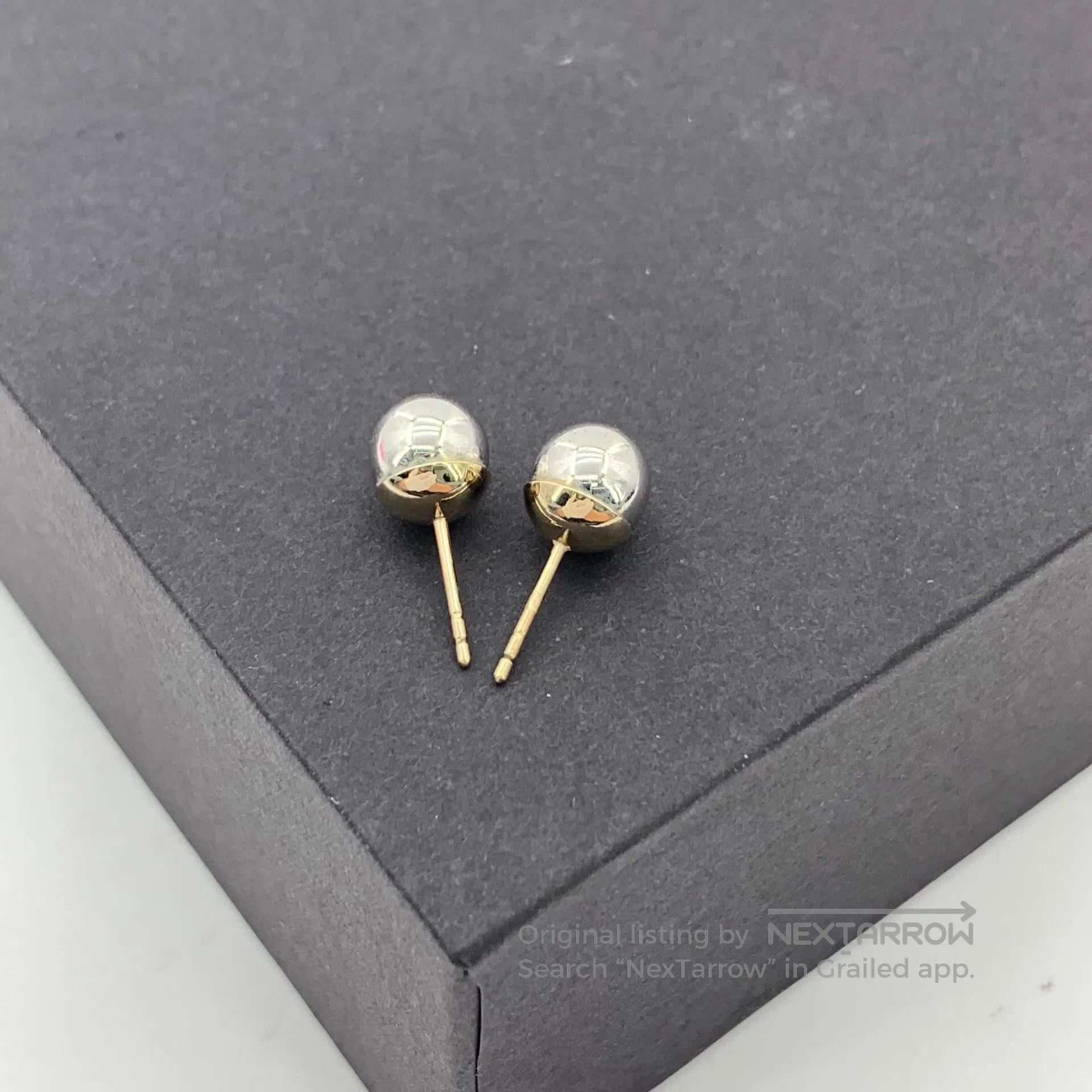 Dior Dior Gold Double Ball Earrings. Size ONE SIZE - 4 Thumbnail