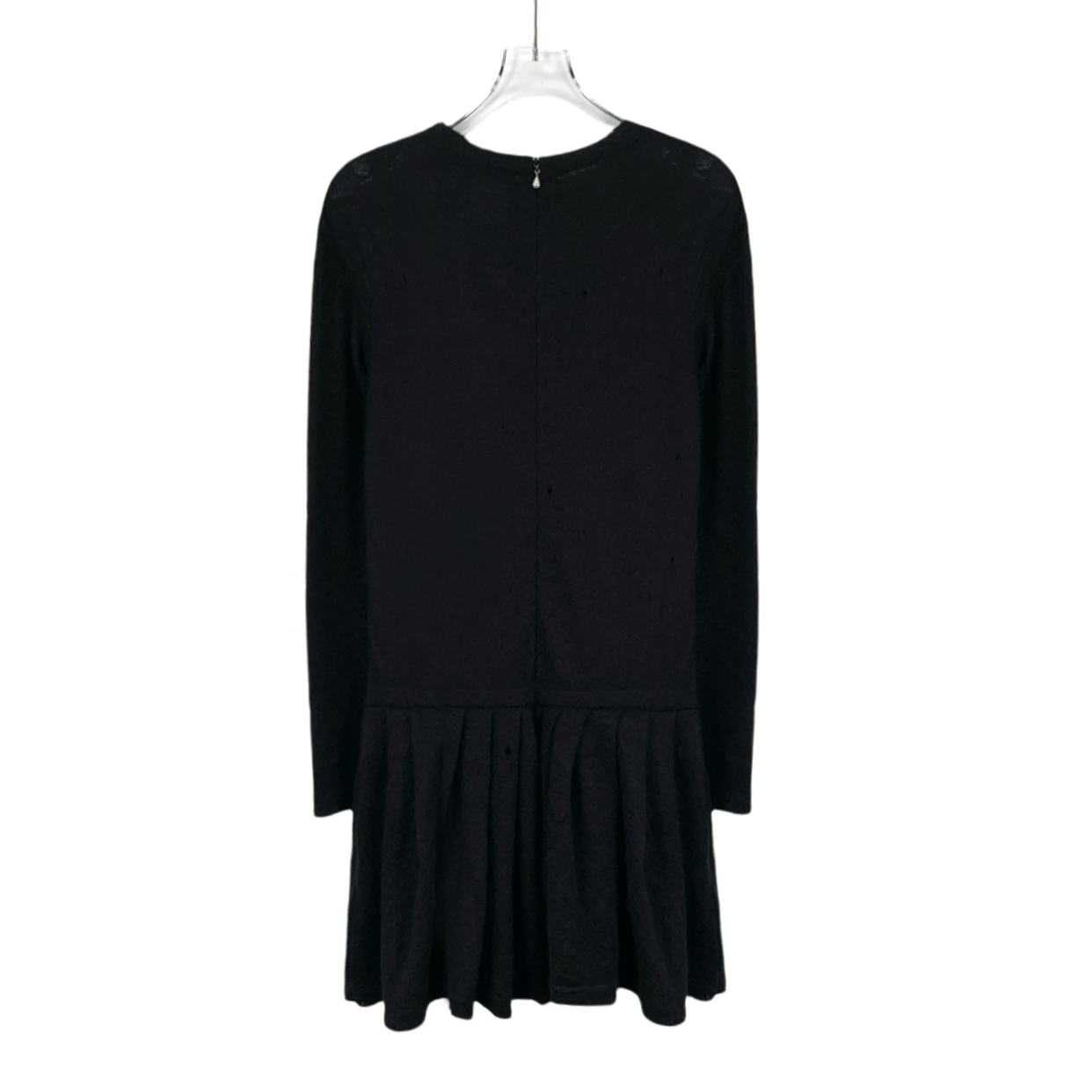 black retro cocktail dress Zila Asymmetric Distressed Knit Dress | Jaded London