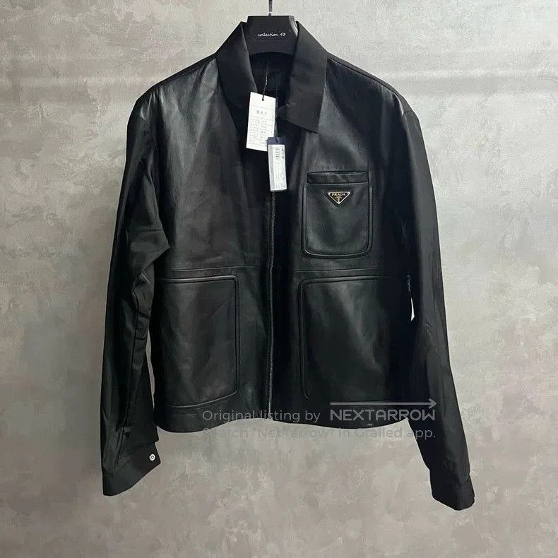 Prada Prada Black Logo Zip Casual Jacket. Size US M / EU 48-50 / 2 - 1 Thumbnail