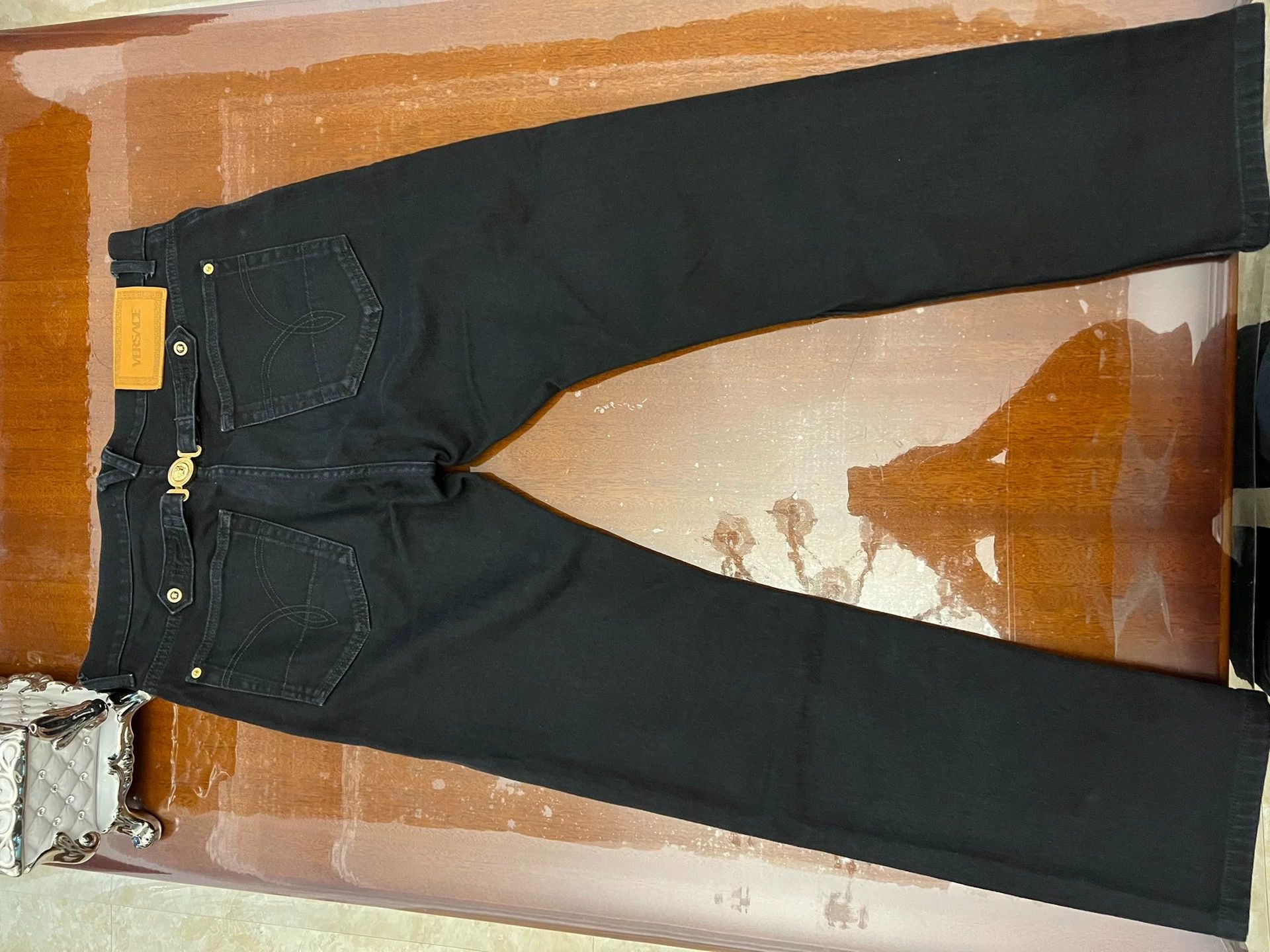 Versace Versace New 32 Jeans Knee Rip Gold Medusa Bk Head Size US 32 / EU 48 - 5 Thumbnail