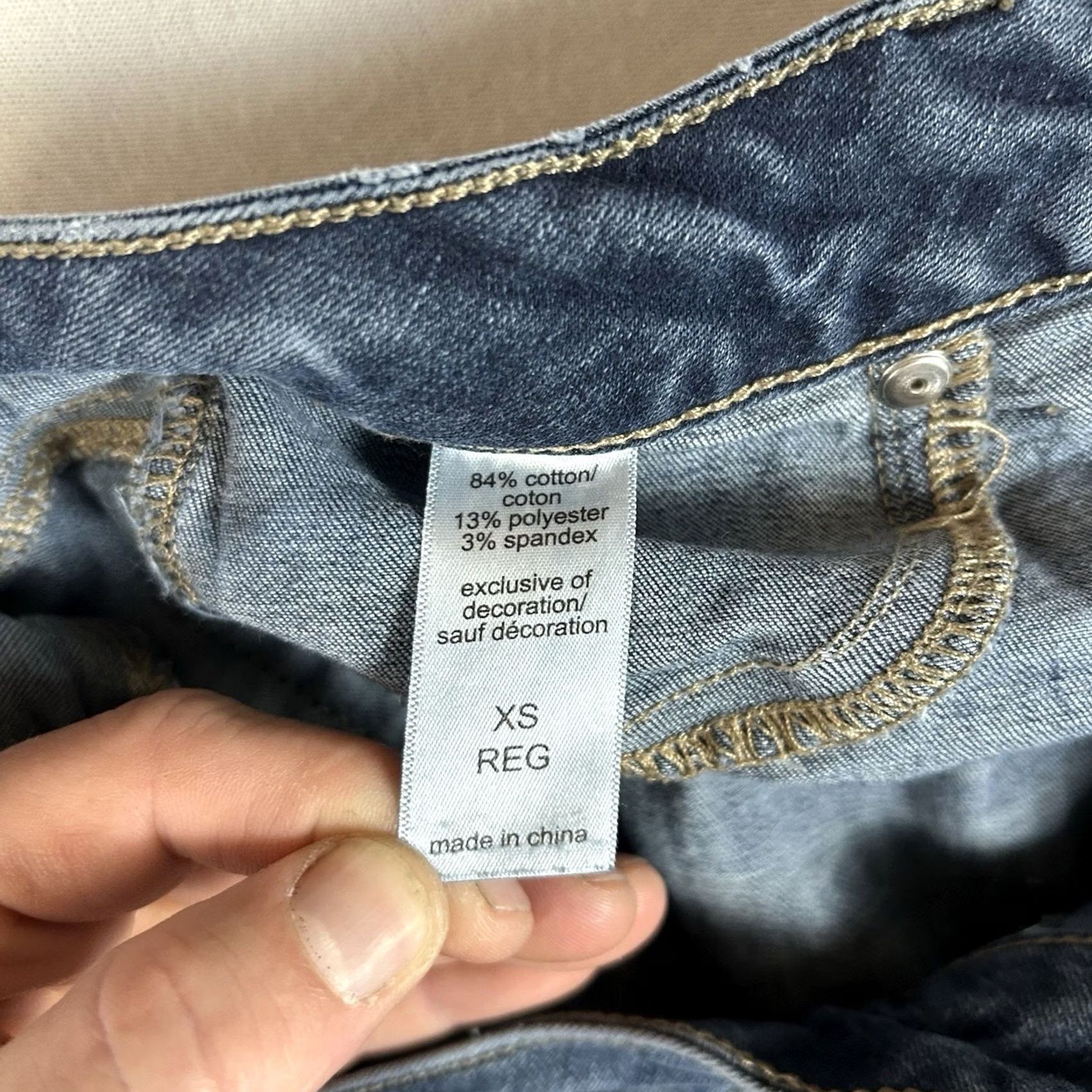 Vintage Maurices Skinny Jeans Womens XS Reg Blue Medium Wash Stretch Low Rise Denim Size 26" / US 2 / IT 38 - 6 Thumbnail