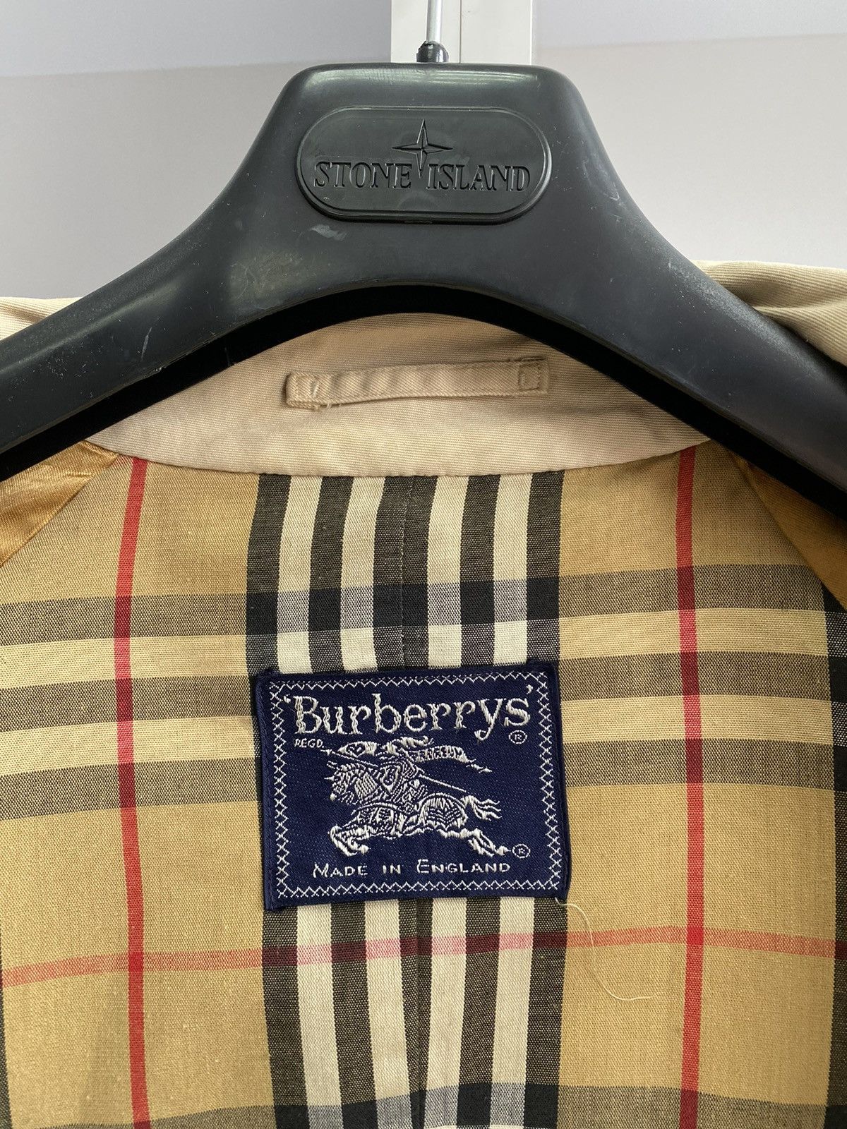 Burberry × Vintage Vintage Burberry Nova Check Trench Coat Size US S / EU 44-46 / 1 - 12 Thumbnail