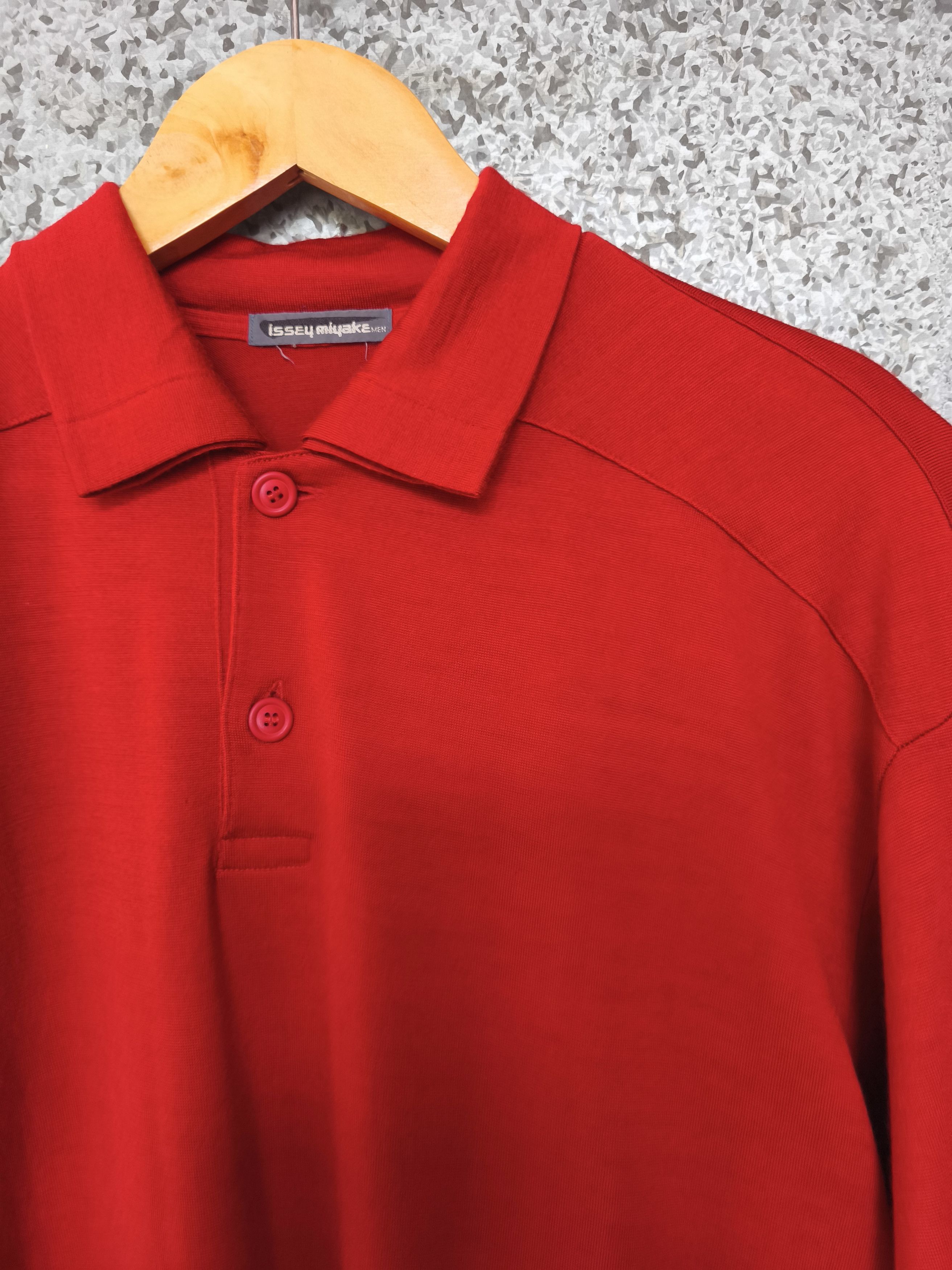Issey Miyake 🔥 Vintage Issey Miyake long sleeve polo shirt Size US L / EU 52-54 / 3 - 1 Thumbnail