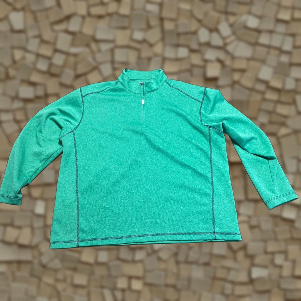 Vintage Pebble Beach Sweatshirt Women’s XL Green 1/4 Zip Pullover Long Sleeve Casual Modern Shirt Pullover Mens Womens Girls? Size XL / US 12-14 / IT 48-50 - 1 Thumbnail