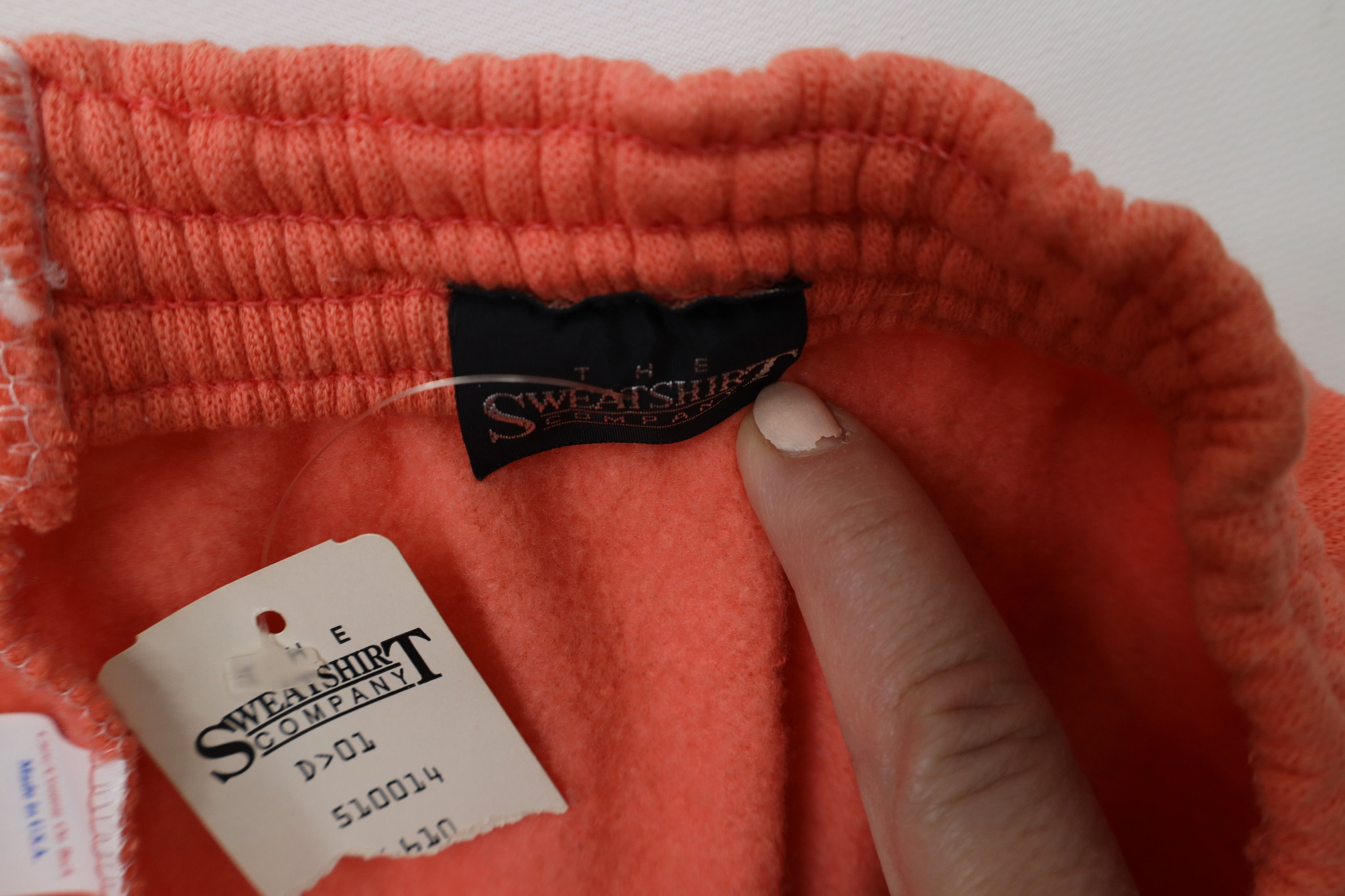Vintage Deadstock Vintage 90s Streetwear Sweatpants Joggers Salmon Size 30" / US 8 / IT 44 - 6 Thumbnail