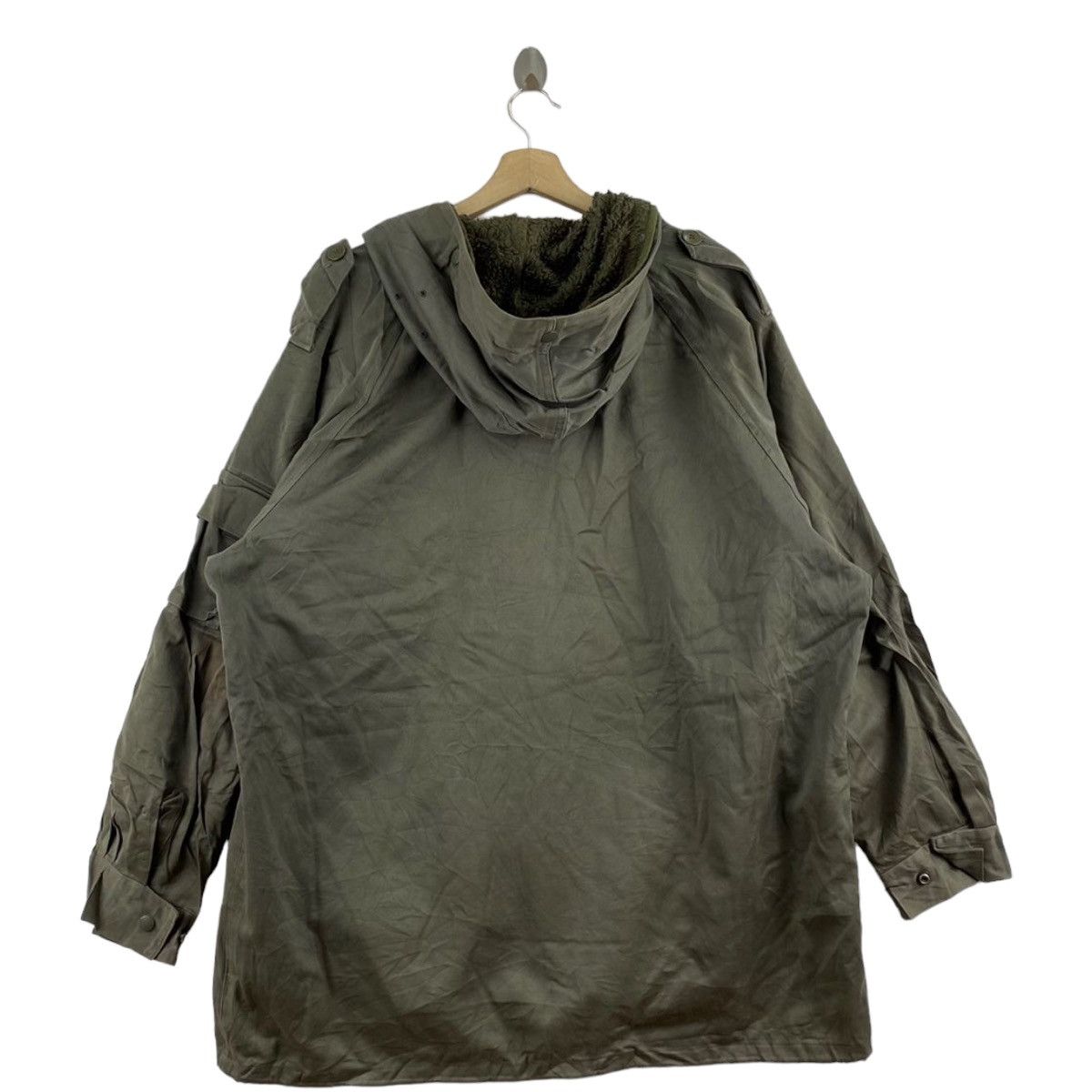 Vintage Vintage 90s C.S.V. 1991 112L Army Soldier Khaki Hooded Parka Size US XXL / EU 58 / 5 - 5 Thumbnail