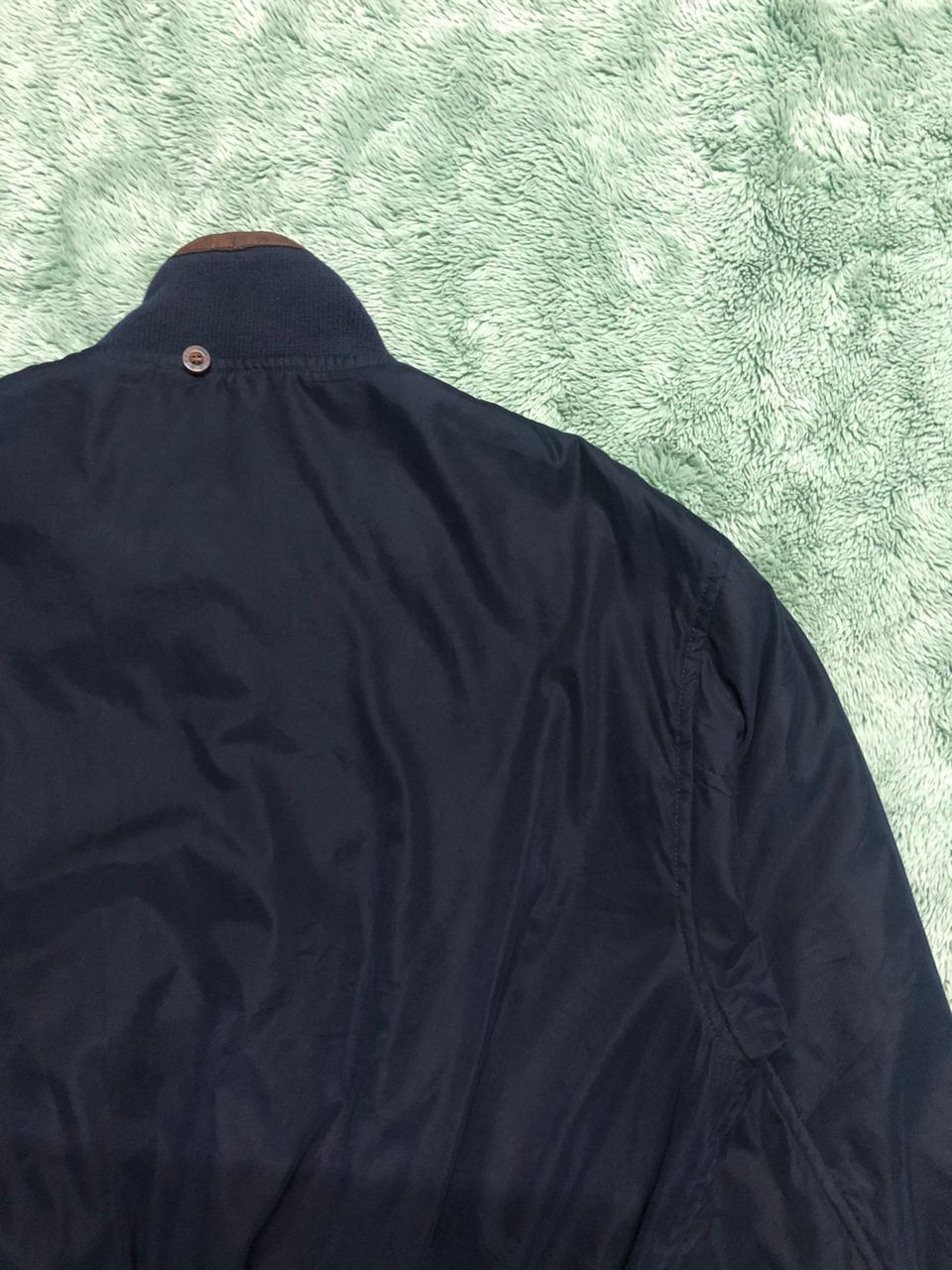 Faconnable VINTAGE FACONNABLE BOMBER JACKET LEATHER PART RIRI ZIPPER Size US M / EU 48-50 / 2 - 10 Thumbnail