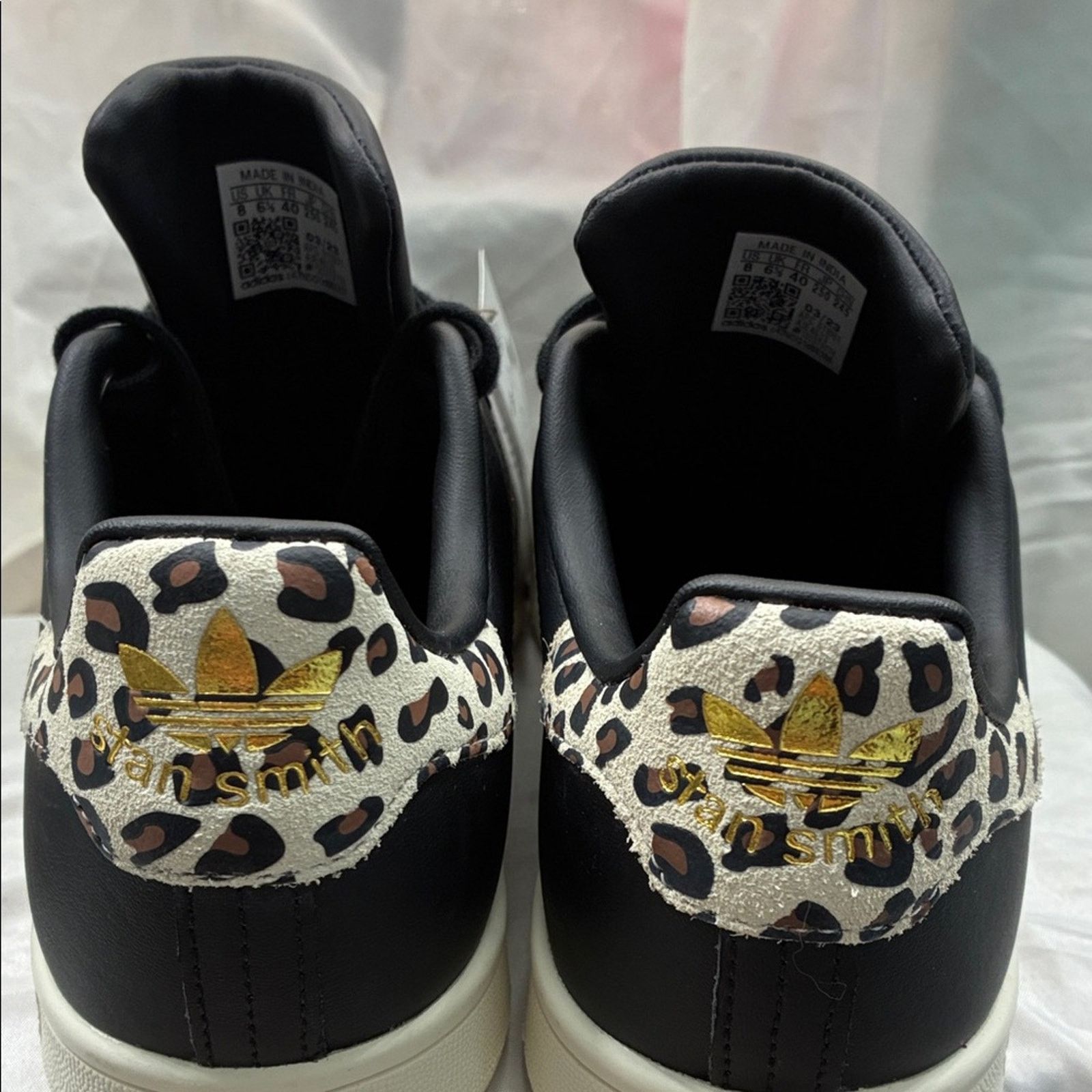 Adidas Adidas Stan Smith Black Gold Leopard Sneakers Limited Size US 8 / IT 38 - 6 Thumbnail
