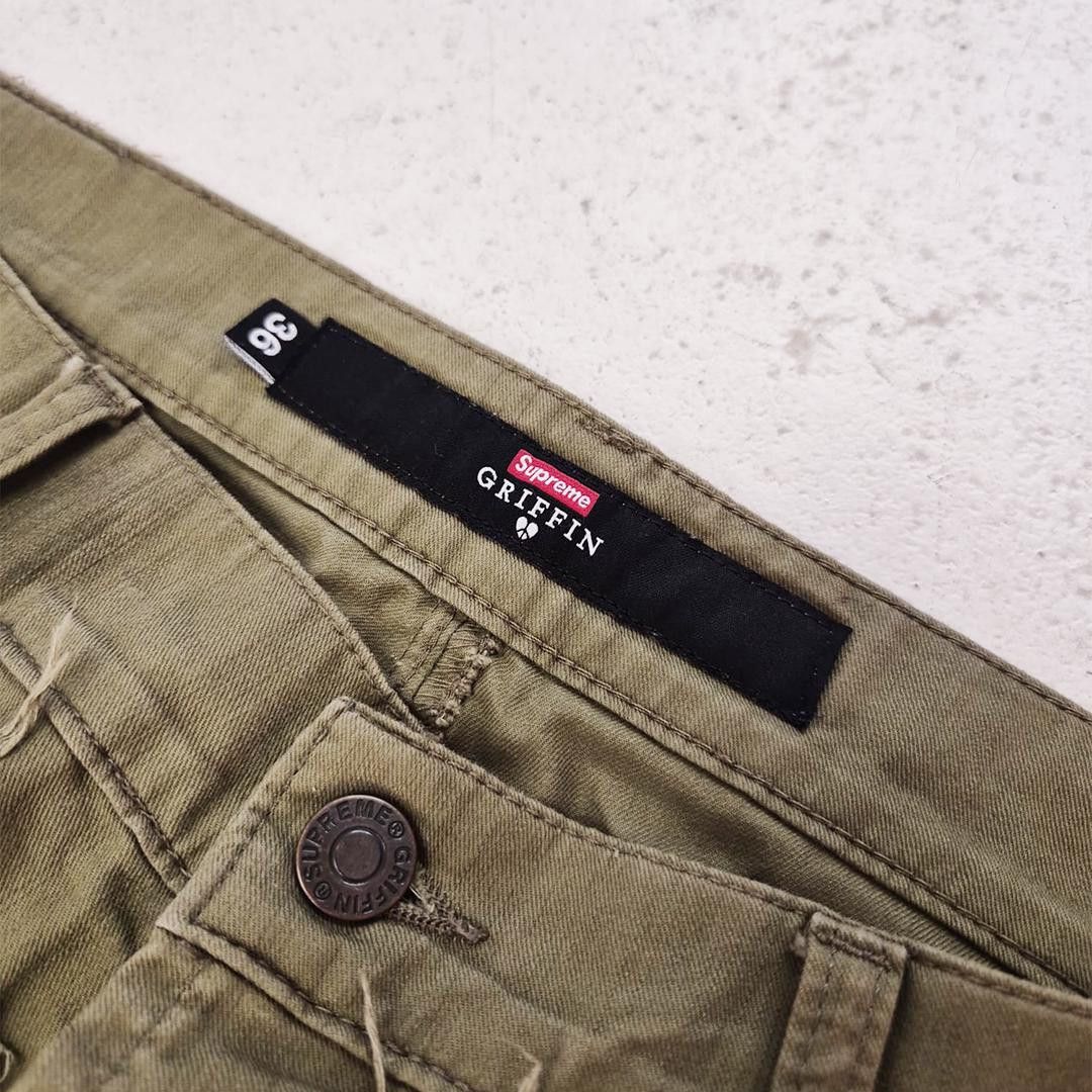 Supreme Supreme x Griffin 5 Pocket Olive Pants (36) Size US 36 / EU 52 - 5 Thumbnail