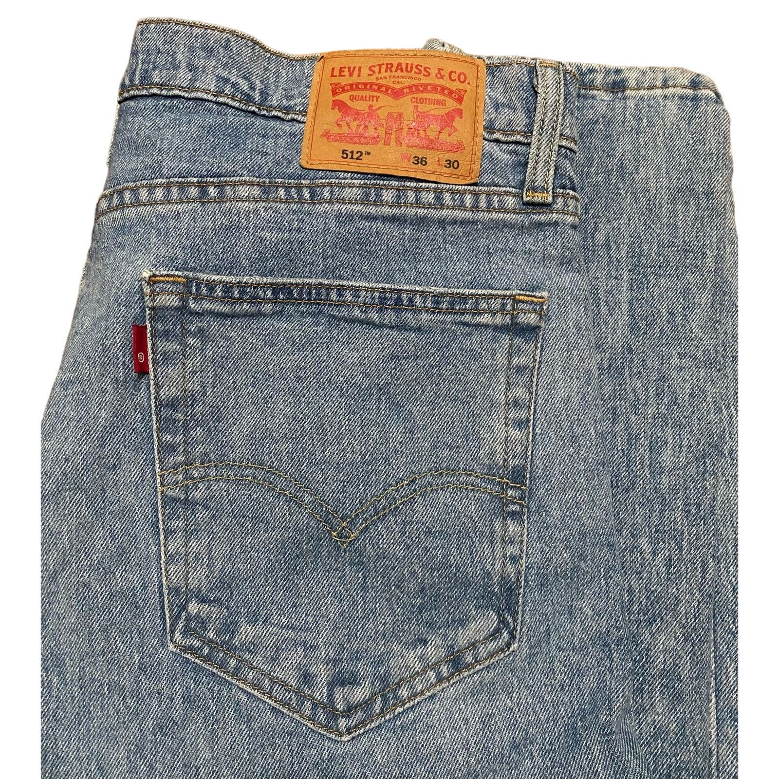 Levi's Levi’s 512 with knee distressing Size 36" / US 14 / IT 50 - 2 Thumbnail