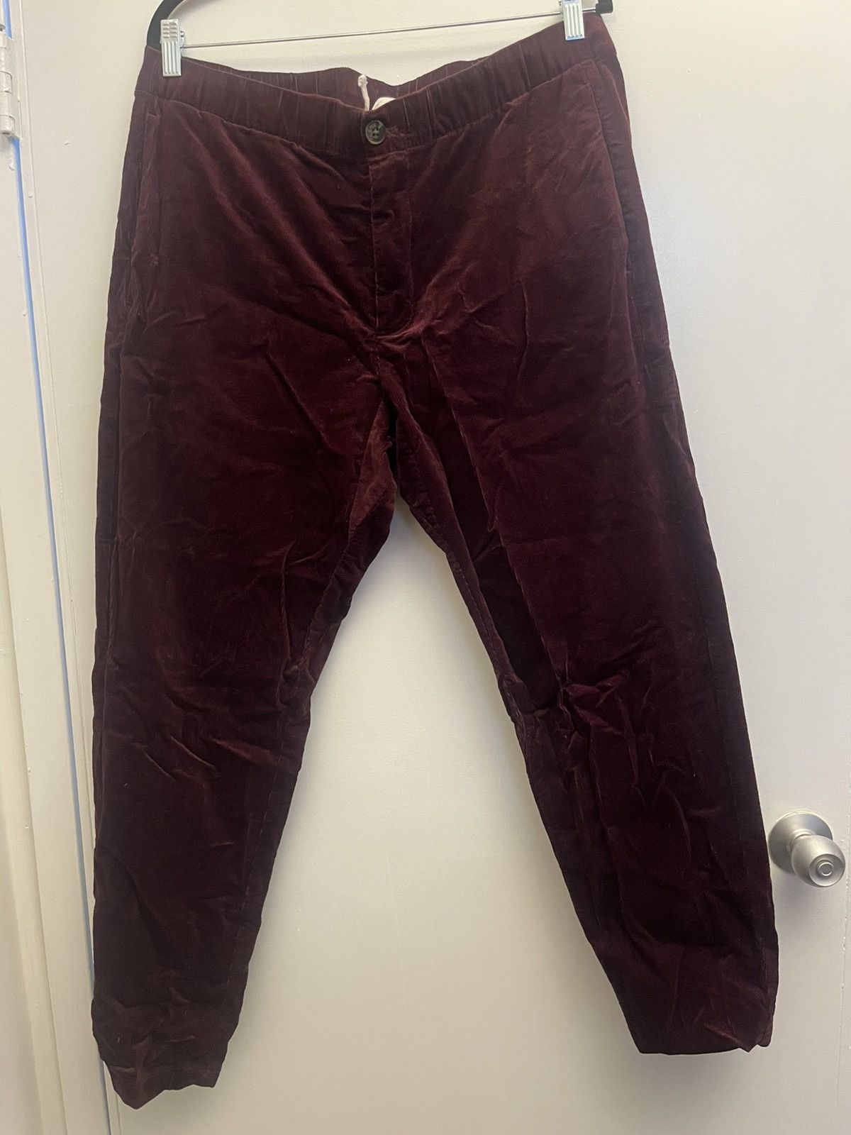 Bonobos Bonobos velvet Pants burgundy Size Large Size US 36 / EU 52 - 1 Thumbnail