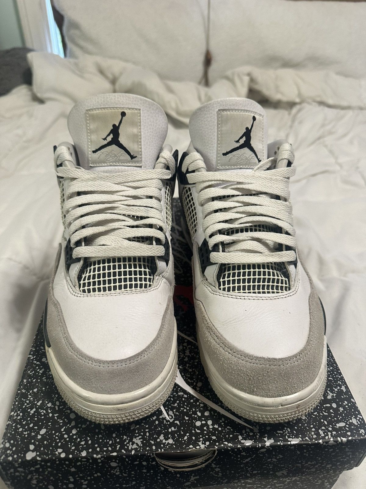 Jordan Brand Air Jordan 4 Retro Military Black Size US 11 / EU 44 - 1 Thumbnail