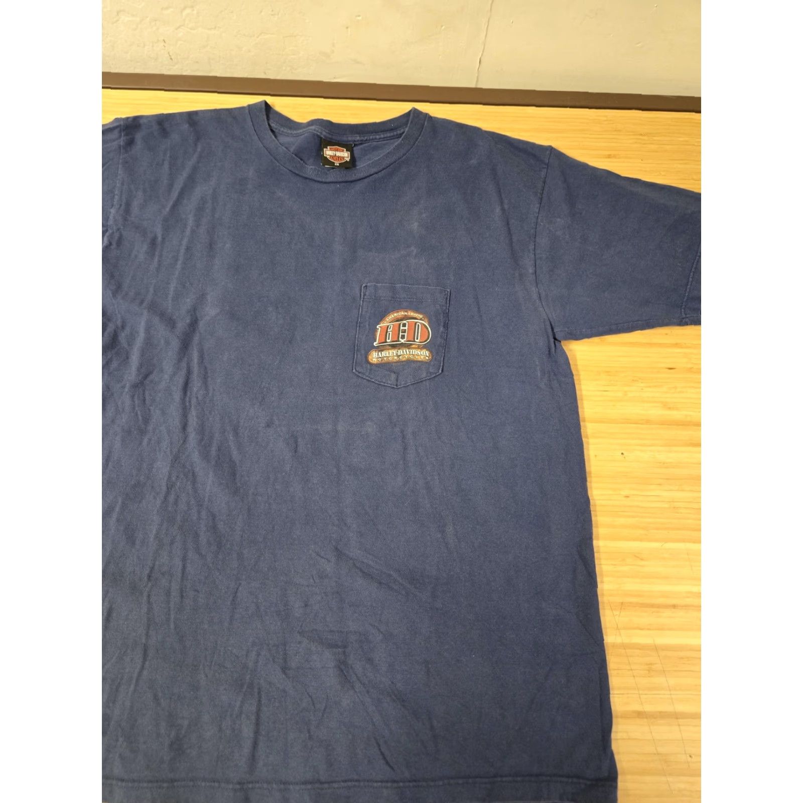 Harley Davidson Harley-Davidson Shirt Mens 2XL Blue House of Thunder Morgan Hill Motorcycle Tee Size US XXL / EU 58 / 5 - 2 Thumbnail