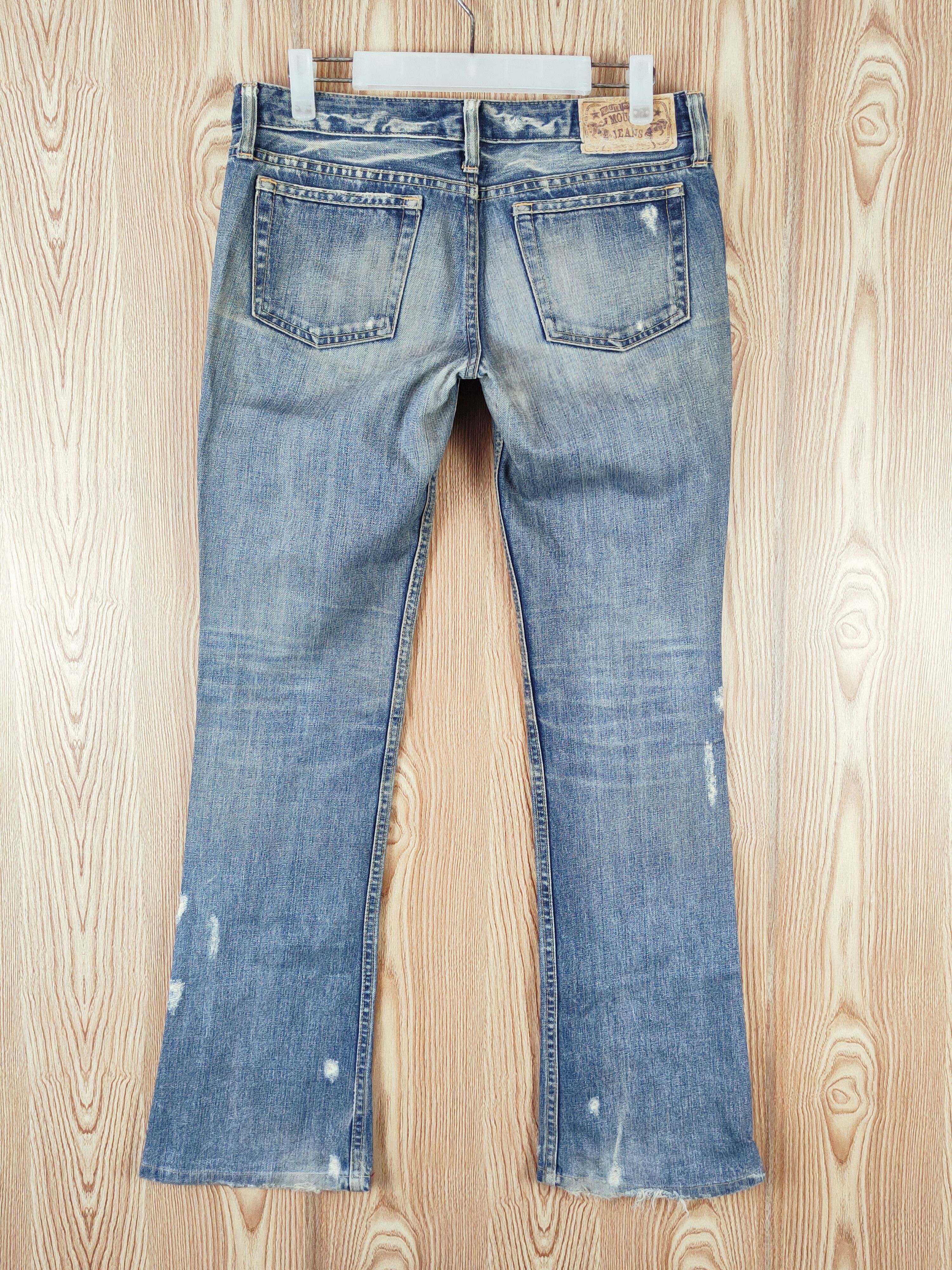 Japanese Brand Moussy Blue Distressed Ripped Jeans #W657 Size 30" / US 8 / IT 44 - 7 Thumbnail
