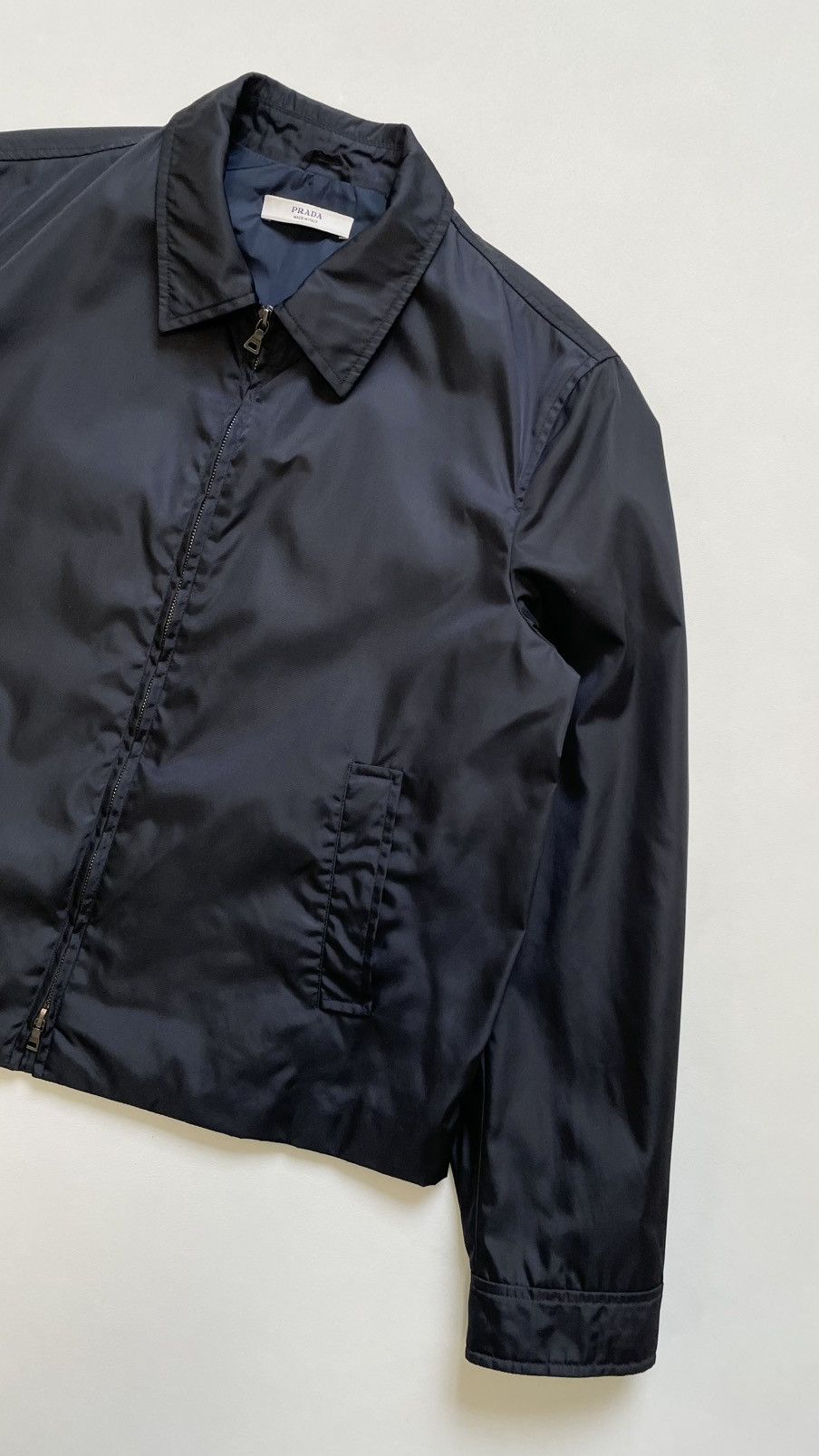 Prada Early 2000s Cropped Nylon Work Jacket Size US M / EU 48-50 / 2 - 7 Thumbnail