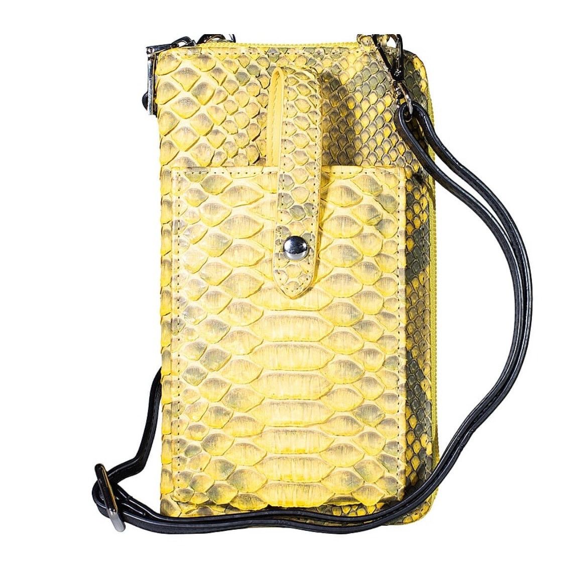 Other Grand Pelle Yellow Genuine Python Crossbody Clutch NWT Size ONE SIZE - 2 Thumbnail