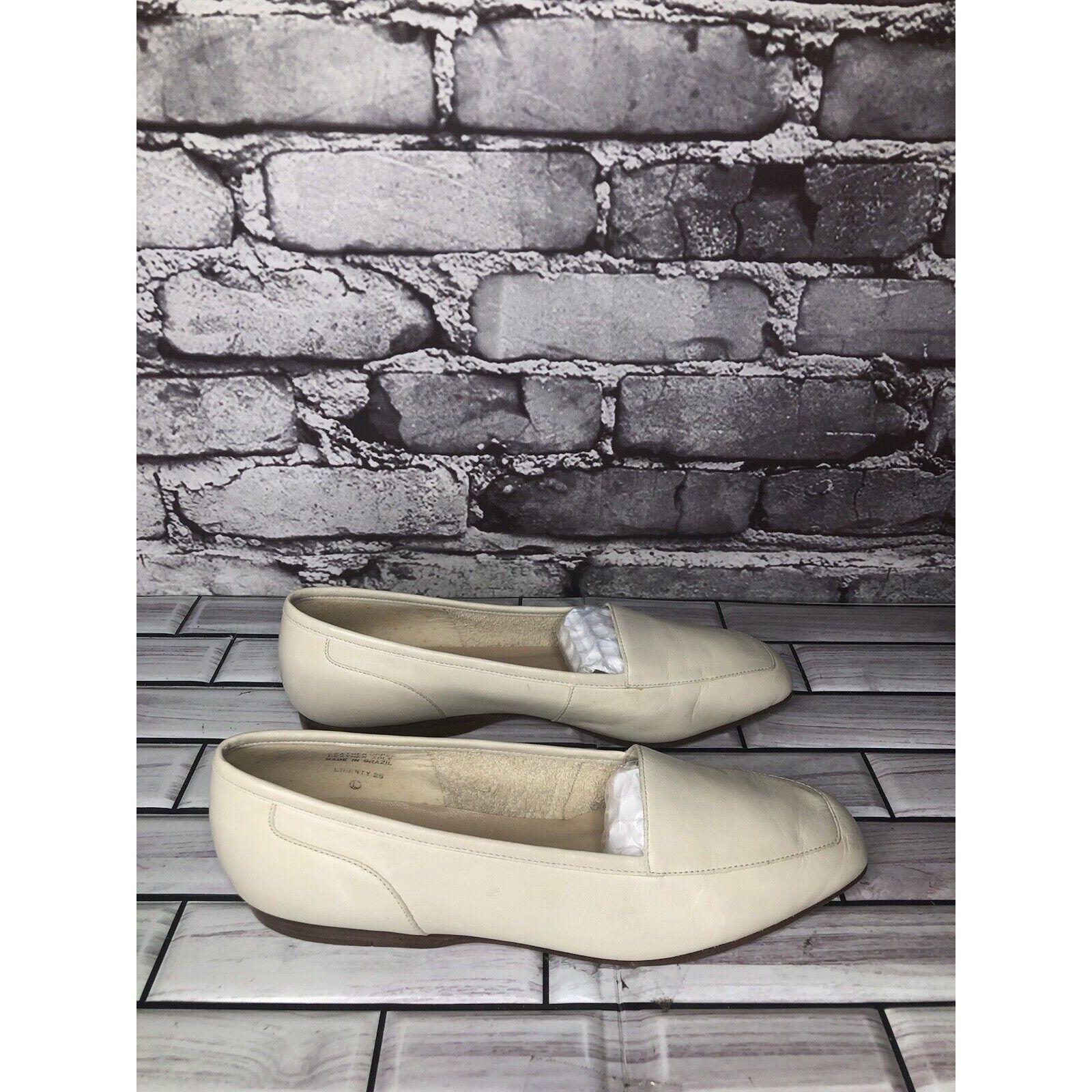 Other Enzo Angiolini Liberty Ivory Cream Leather Square Toe Loafer Size US 6 / IT 36 - 15 Thumbnail