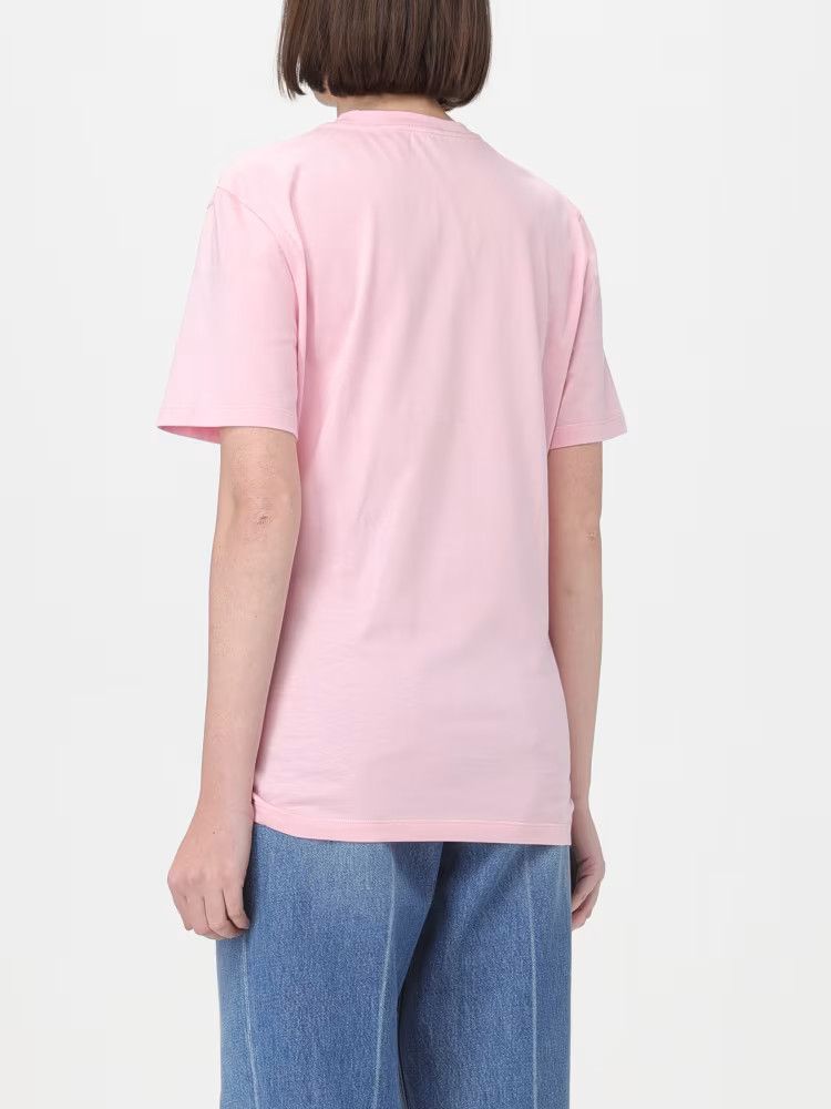 Versace o1y0226 Logo Crewneck T-Shirt in Pink Size S / US 4 / IT 40 - 3 Thumbnail