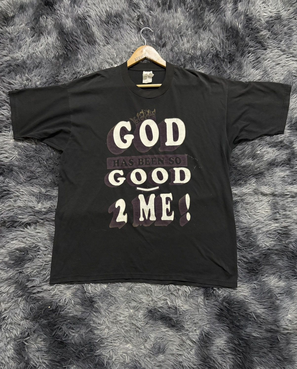 Rap Tees 🔥HOT🔥 VINTAGE "GOD HAS BEEN SO GOOD 2 ME !" VERY RARE Size US XXL / EU 58 / 5 - 1 Thumbnail