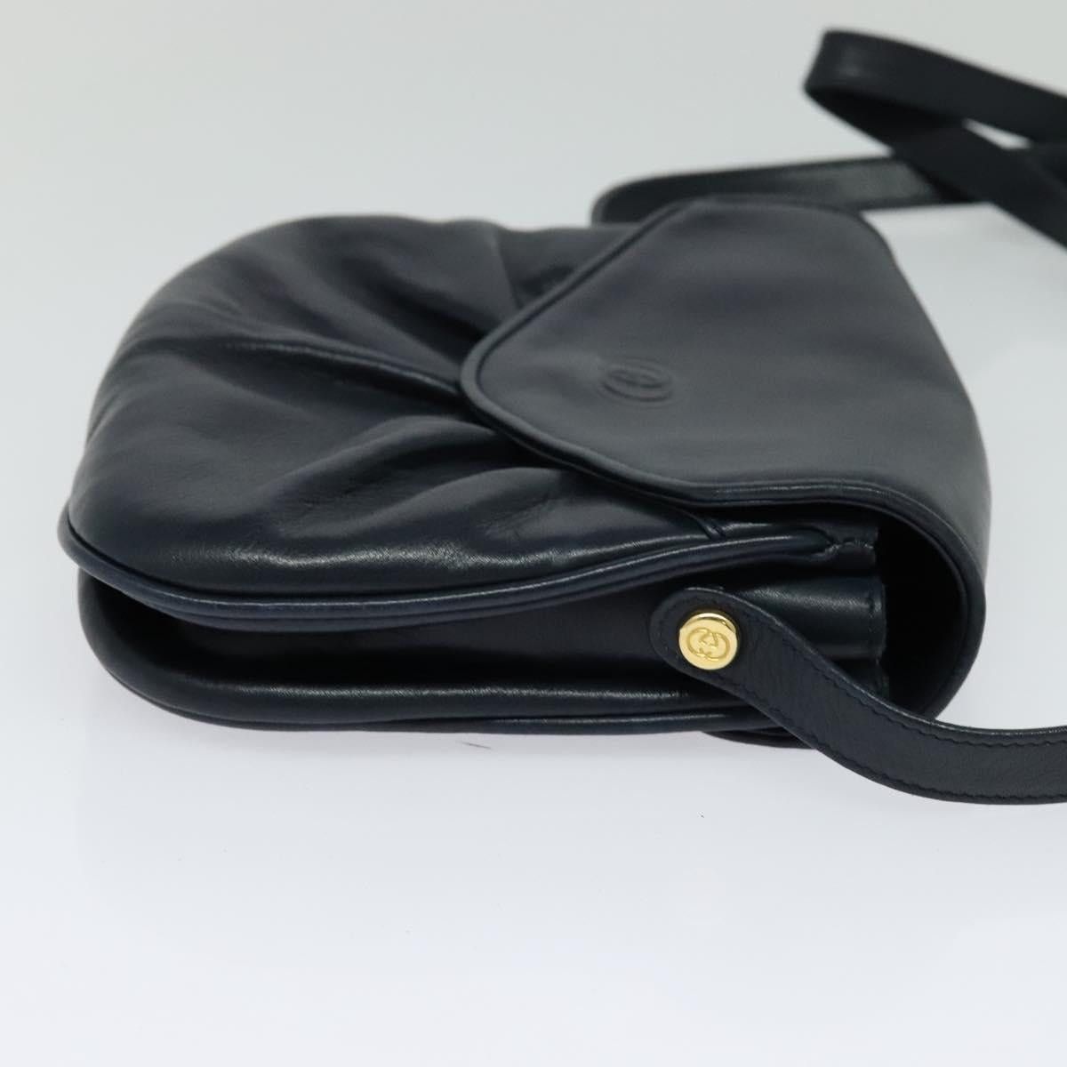 Gucci GUCCI Shoulder Bag Leather Navy Size ONE SIZE - 4 Thumbnail