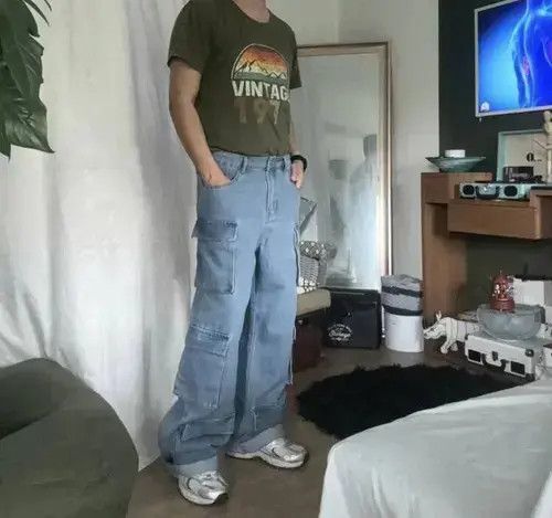 Other Flap Pocket Cargo Jeans Size US 34 / EU 50 - 3 Thumbnail