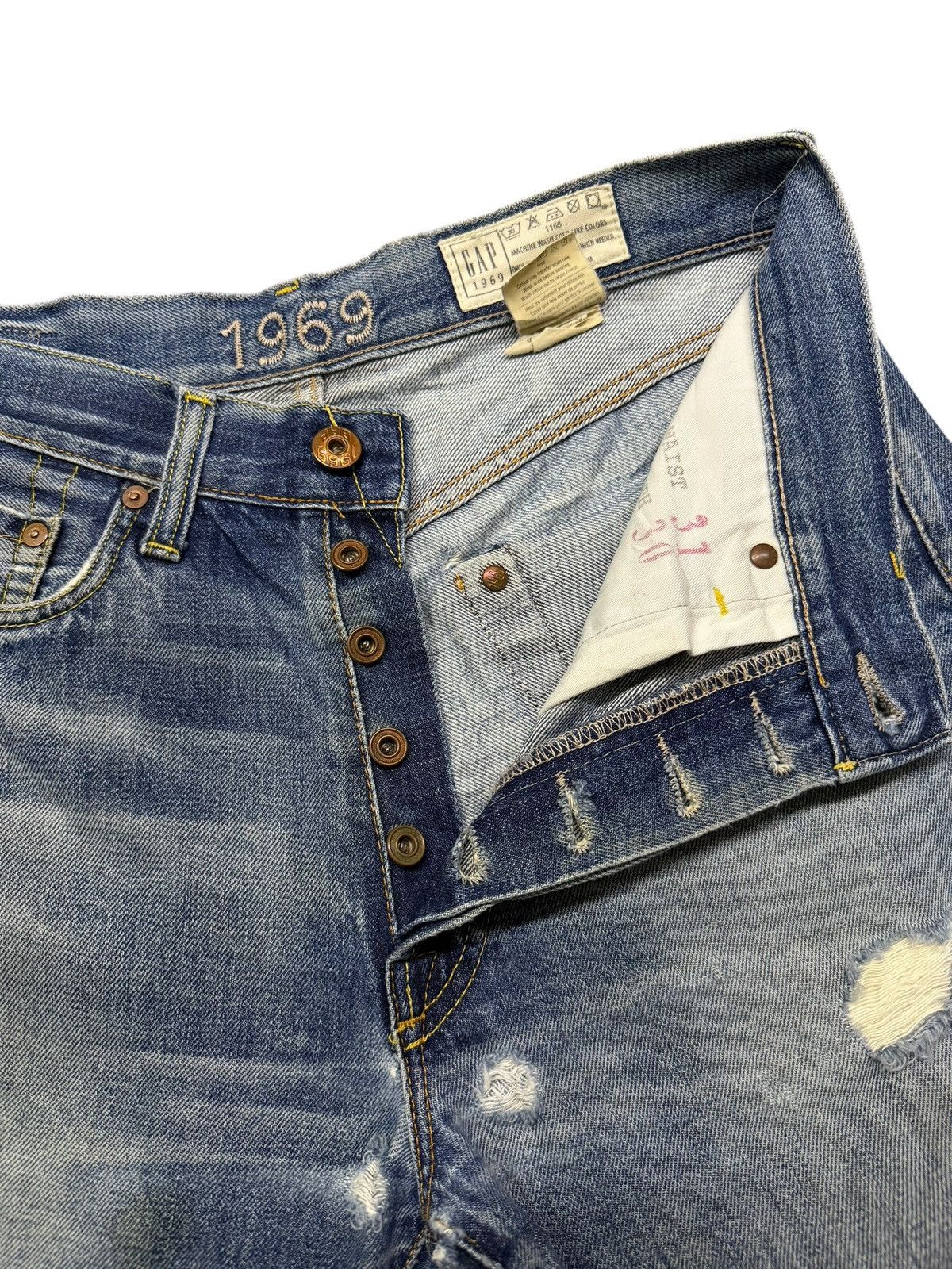 Gap Vintage Rare GAP 1969 Selvedge Redline Made in Italy ~ W31 Size US 31 - 12 Thumbnail