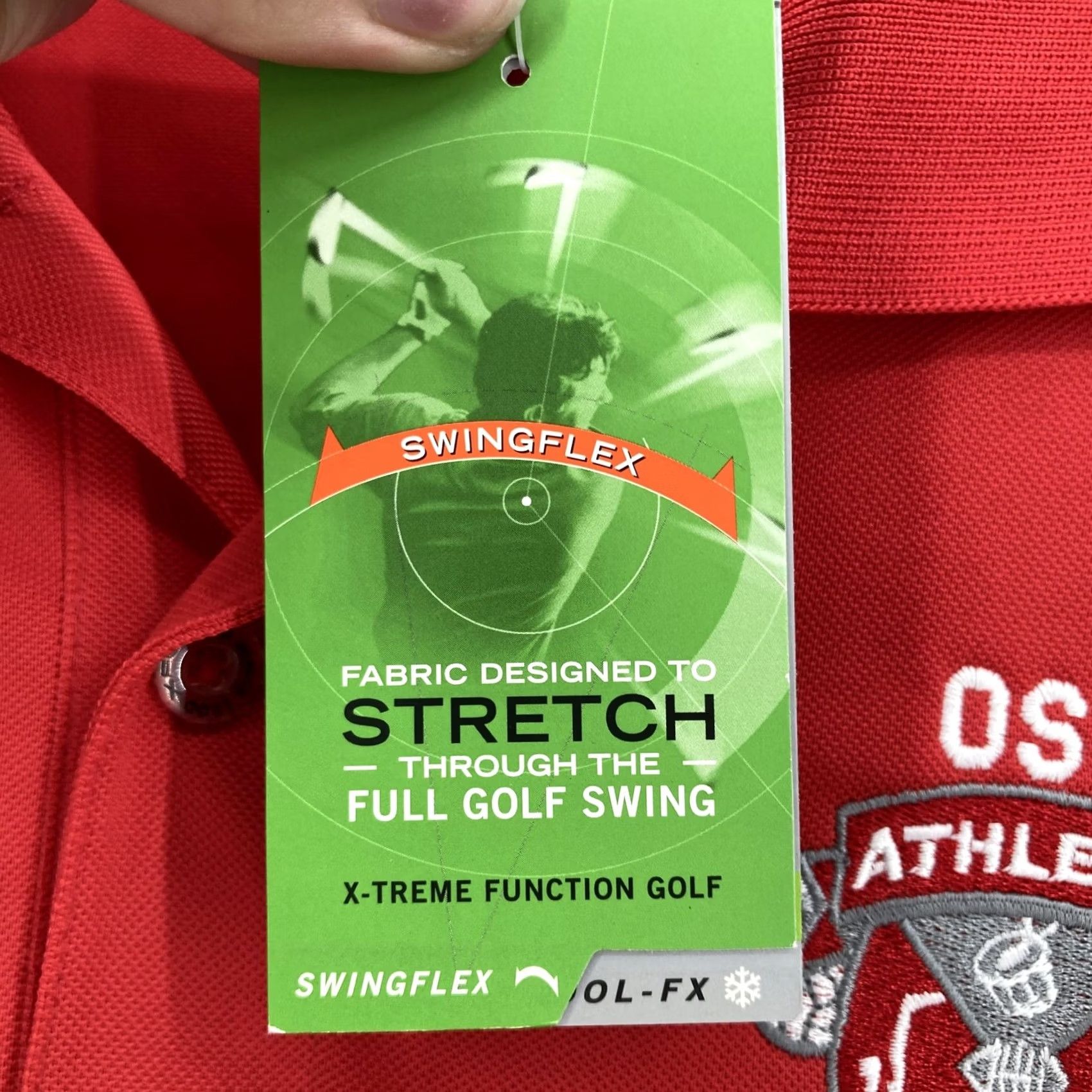 Izod IZOD Polo Shirt Mens M Red Black OSU Athletic Band Stretch Performance Golf Shirt Mens Size US M / EU 48-50 / 2 - 6 Thumbnail