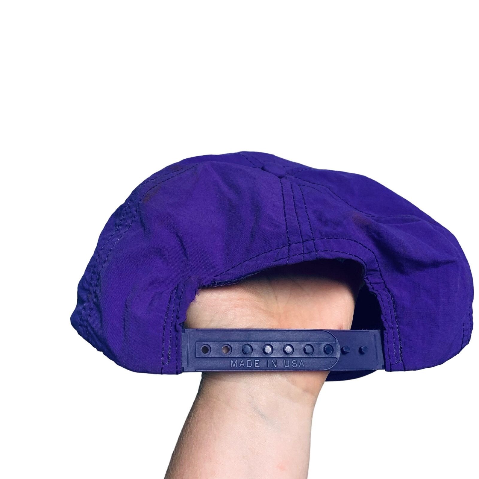 Vintage Vintage Eagle Snacks 90s Y2K Purple Lime Green Snapback Hat Size ONE SIZE - 4 Thumbnail