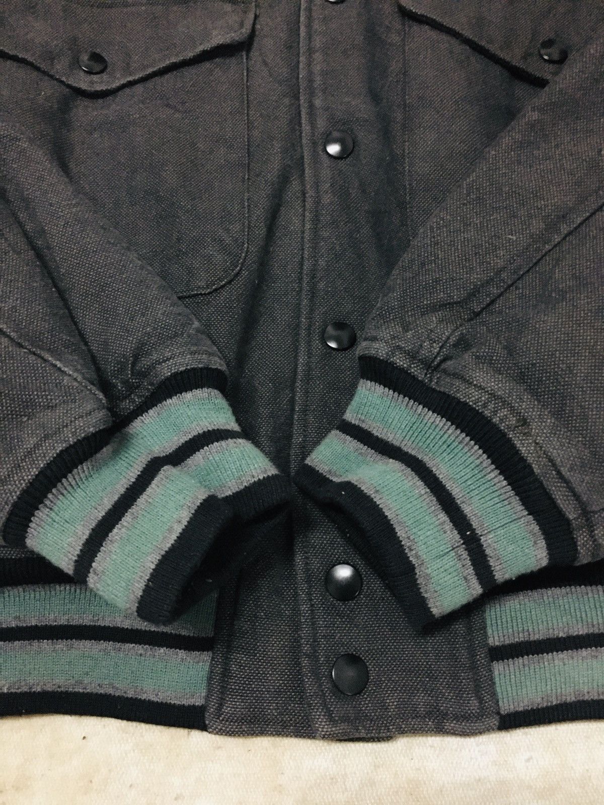 Japanese Brand A07 La Cible for Men - Staff Only Varsity Jacket Size US M / EU 48-50 / 2 - 12 Thumbnail