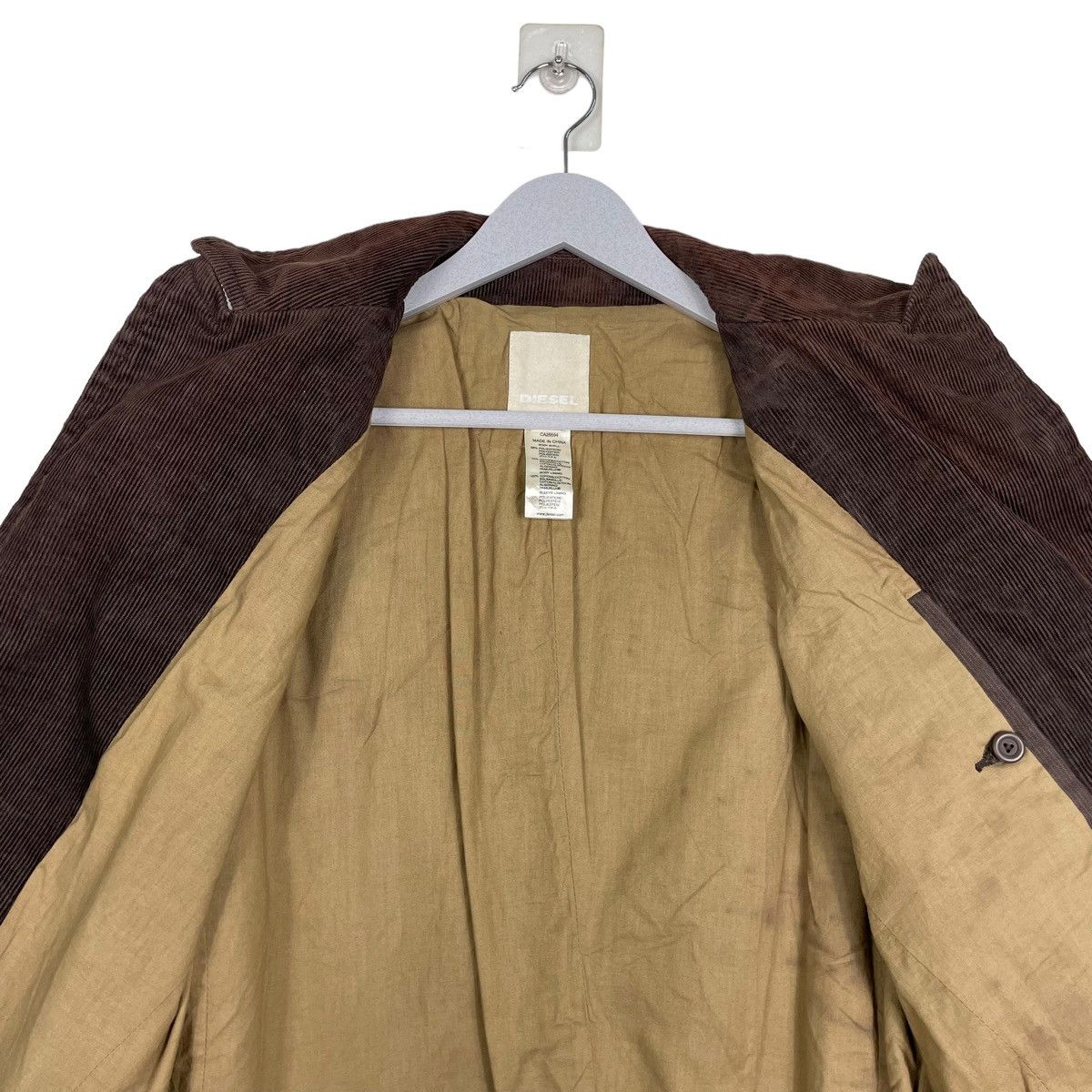 Diesel 💥DIESEL CORDUROY SUNFADED BIKER JACKET Size US L / EU 52-54 / 3 - 9 Thumbnail