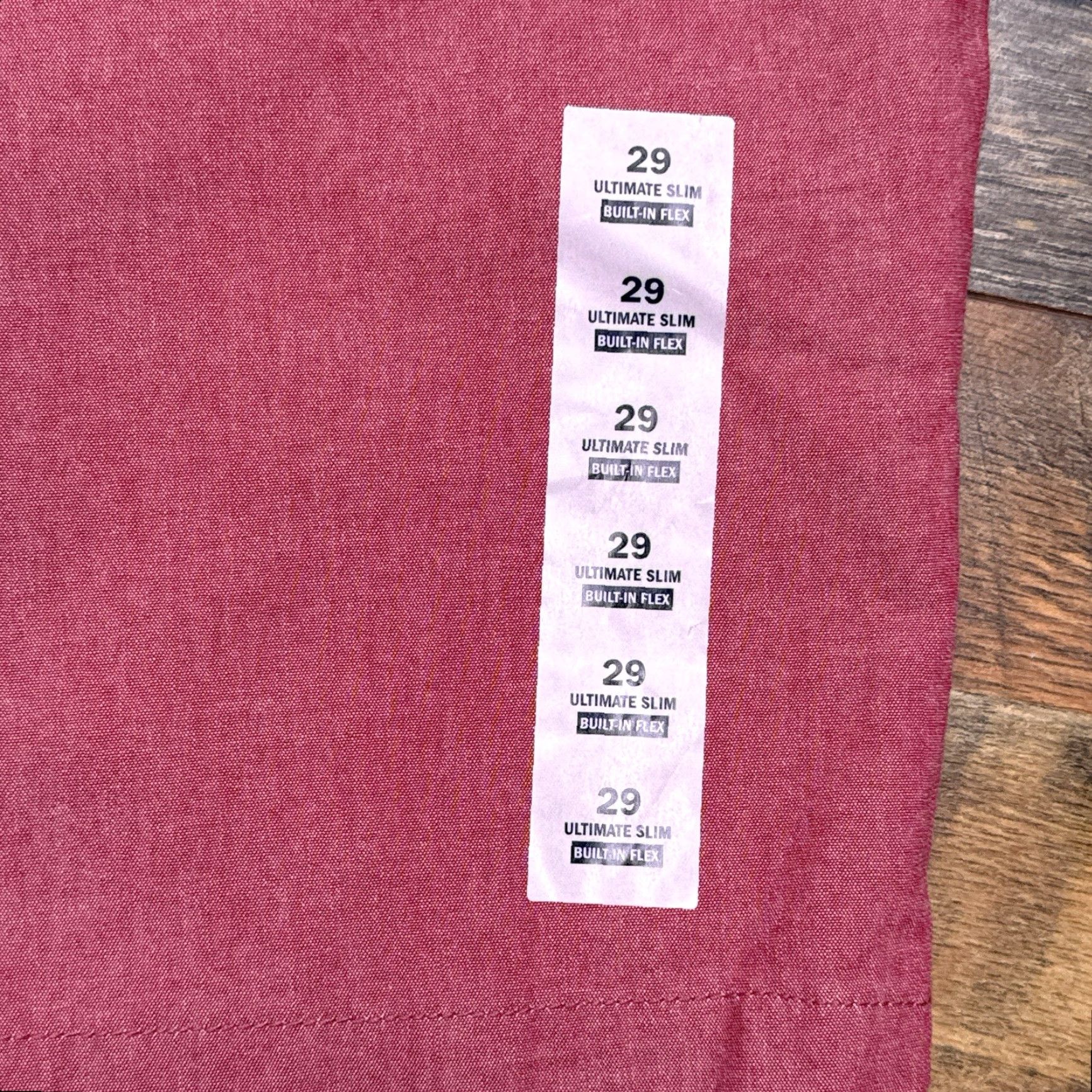 Old Navy Old Navy Slim Shorts Mens 29 Red Chambray Mid Rise Stretch New Size US 29 - 7 Thumbnail