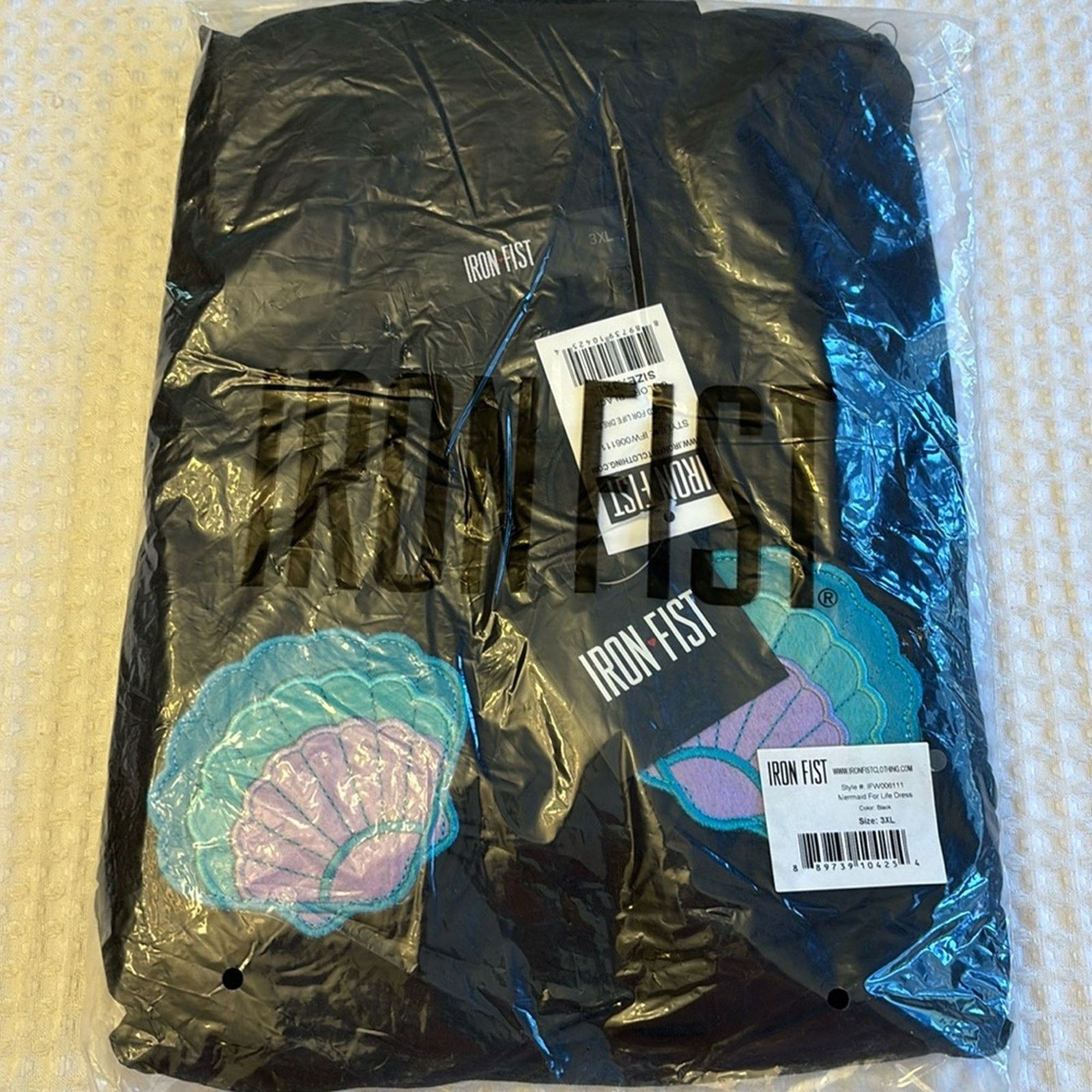Iron Fist NEW! Iron Fist Mermaid For Life Sheer Black Midi Dress 3X Size 3XL / US 20-22 - 3 Thumbnail