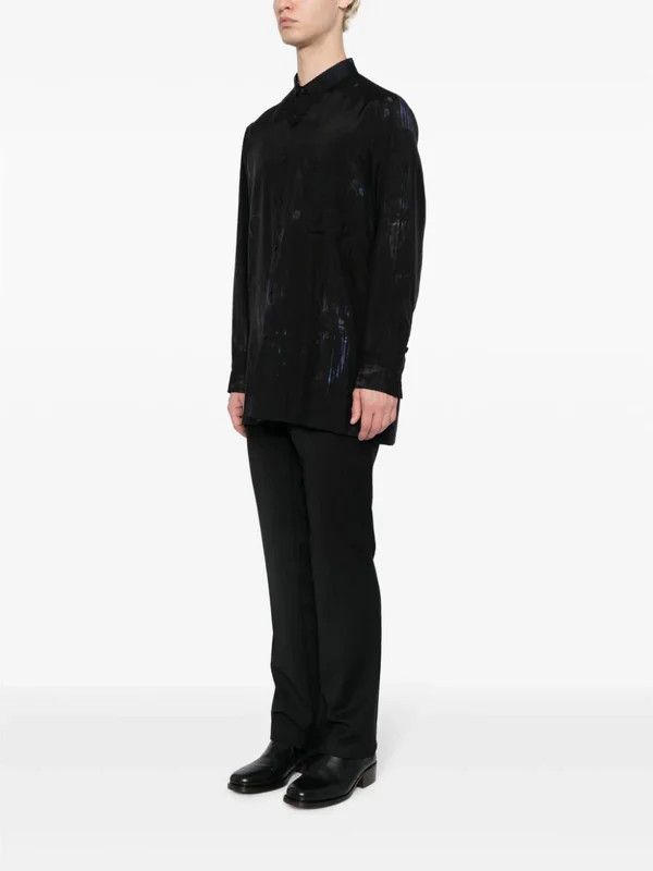 Yohji Yamamoto o1s1v1n0824 Shirts in Black & Blue Size US XL / EU 56 / 4 - 2 Thumbnail