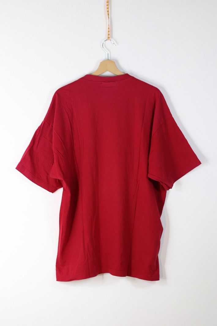 Adidas × Vintage Vintage 90s Adidas T-Shirt – Red Trefoil Running Graphic Tee Size US XL / EU 56 / 4 - 2 Thumbnail