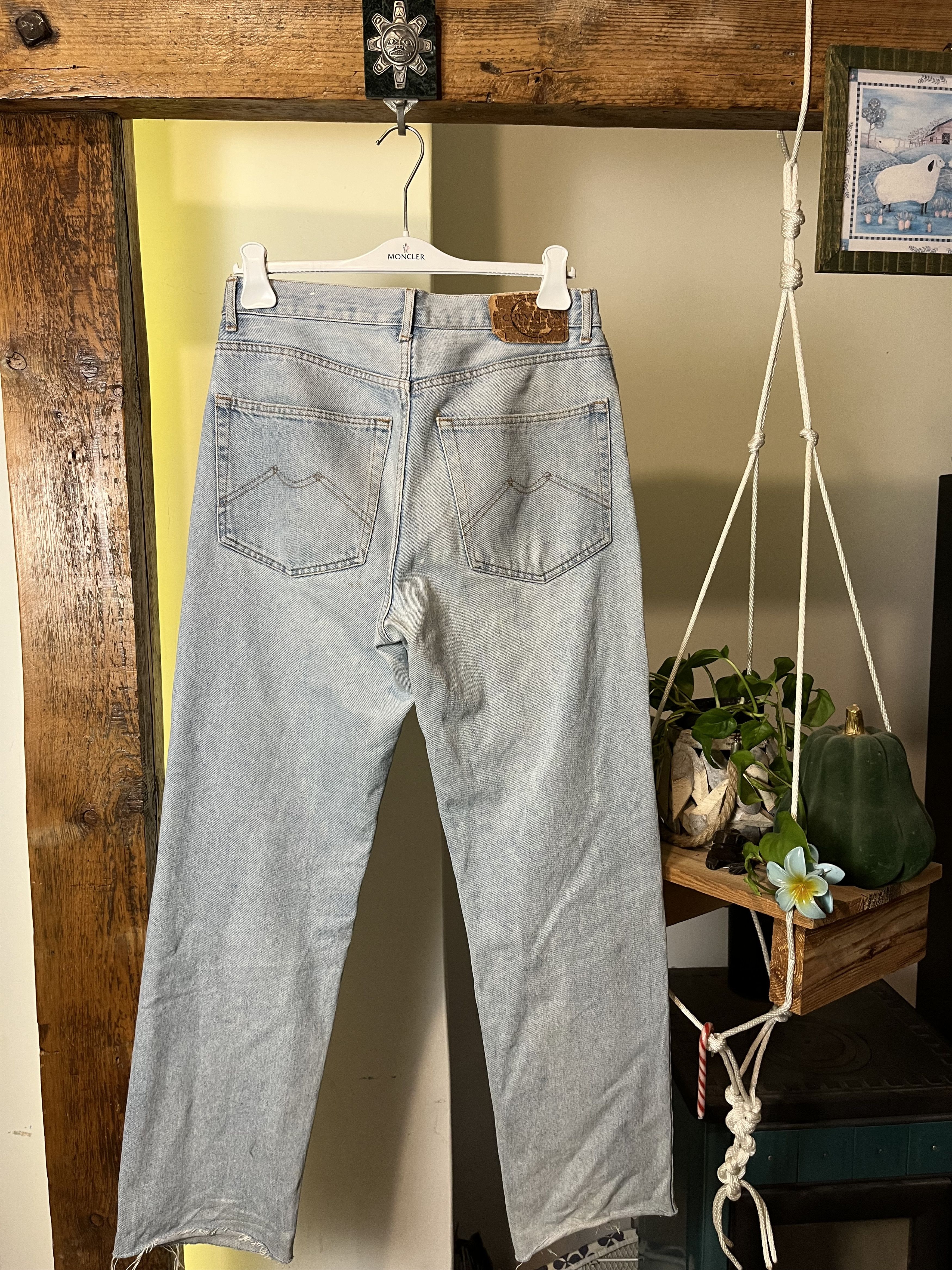 Chevignon × Vintage Vintage 90s Chevignon Baby Blue Denim Jeans Made in Italy Size US 33 - 2 Thumbnail