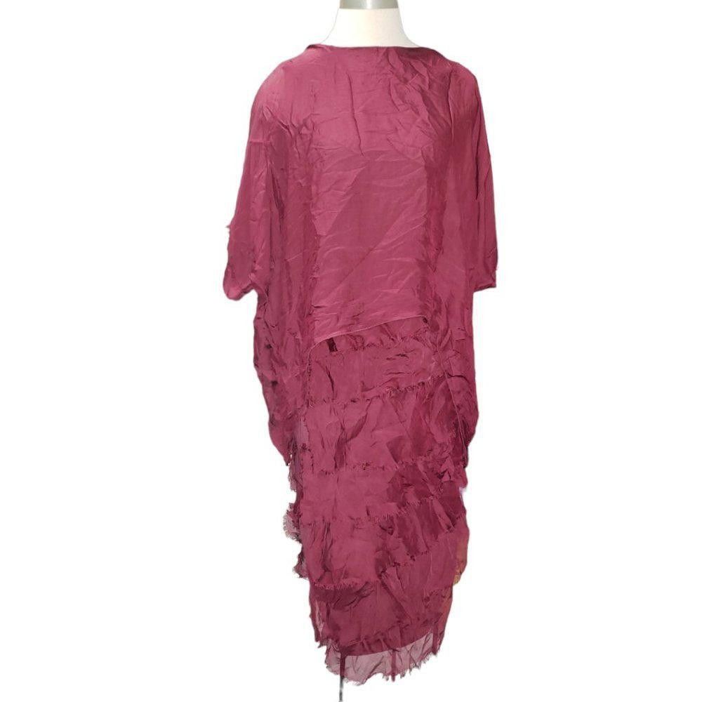Designer CT266 NT by Amati Red Sheathed Bodice Dress M Size M / US 6-8 / IT 42-44 - 1 Thumbnail